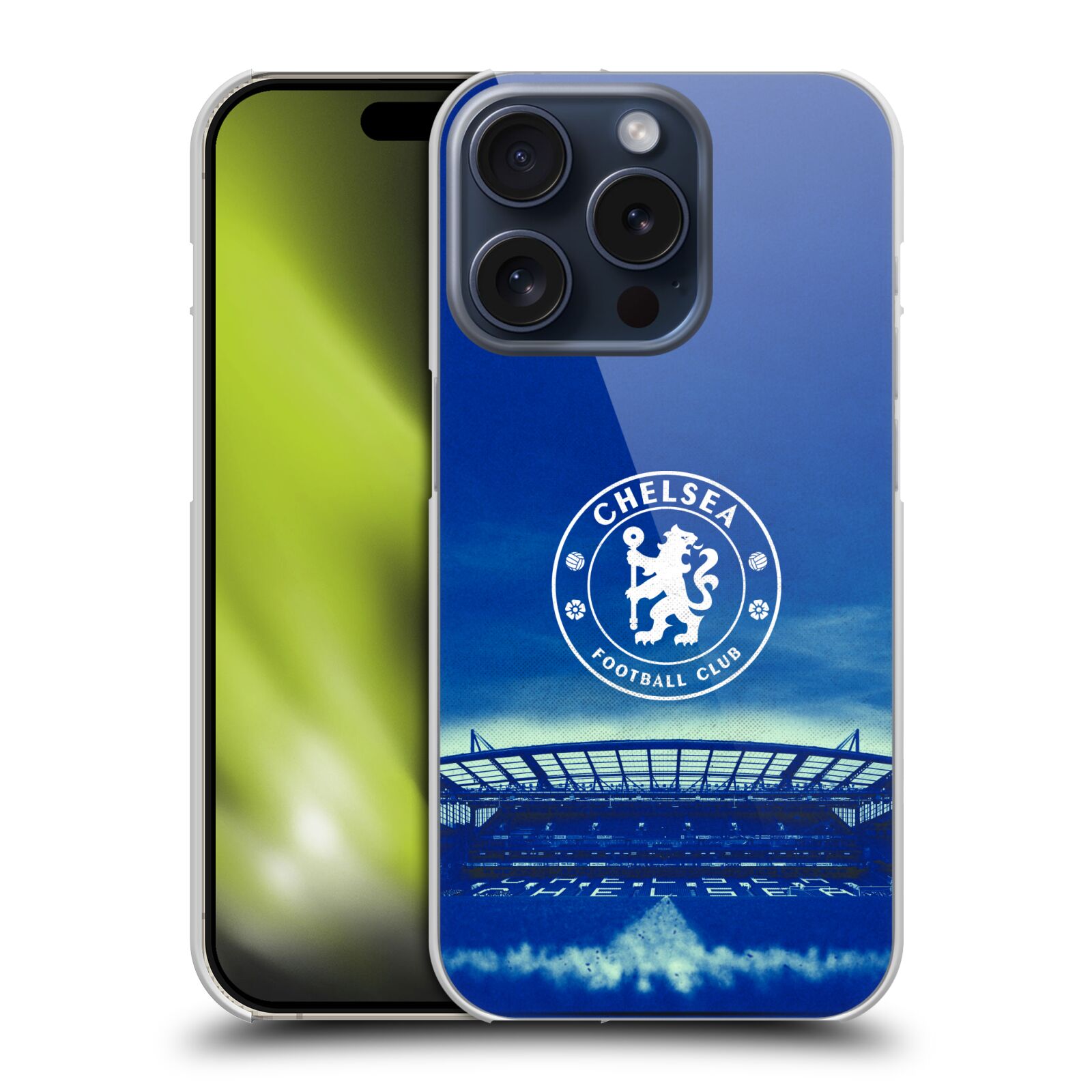 CHELSEA FOOTBALL CLUB RETRO KIT AND STADIUM BACK CASE FOR APPLE iPHONE PHONES - Picture 13 of 15
