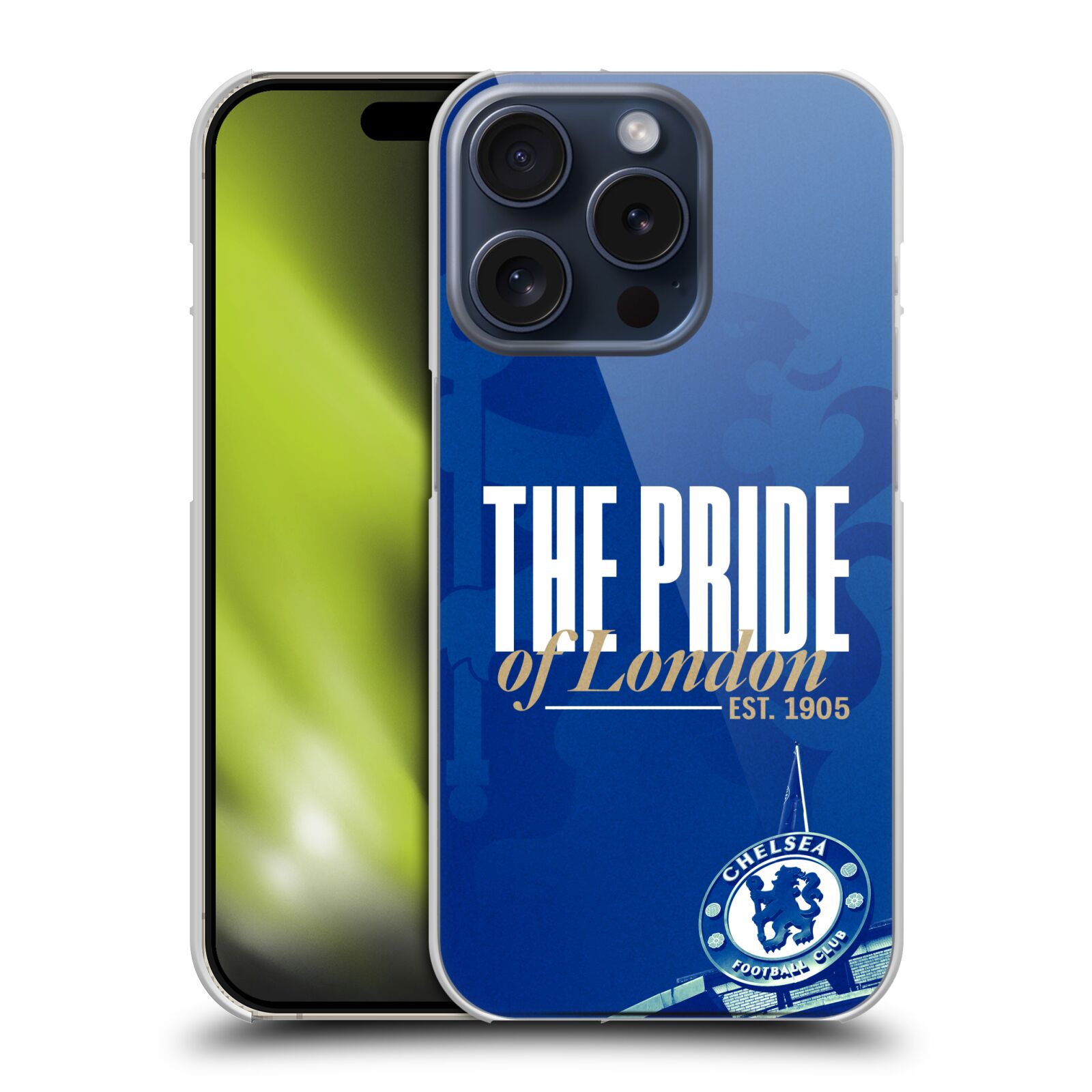 CHELSEA FOOTBALL CLUB RETRO KIT AND STADIUM BACK CASE FOR APPLE iPHONE PHONES - Picture 14 of 15