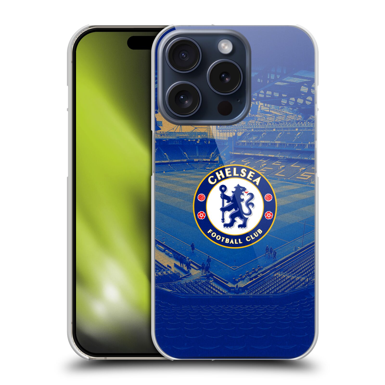 CHELSEA FOOTBALL CLUB RETRO KIT AND STADIUM BACK CASE FOR APPLE iPHONE PHONES - Picture 15 of 15