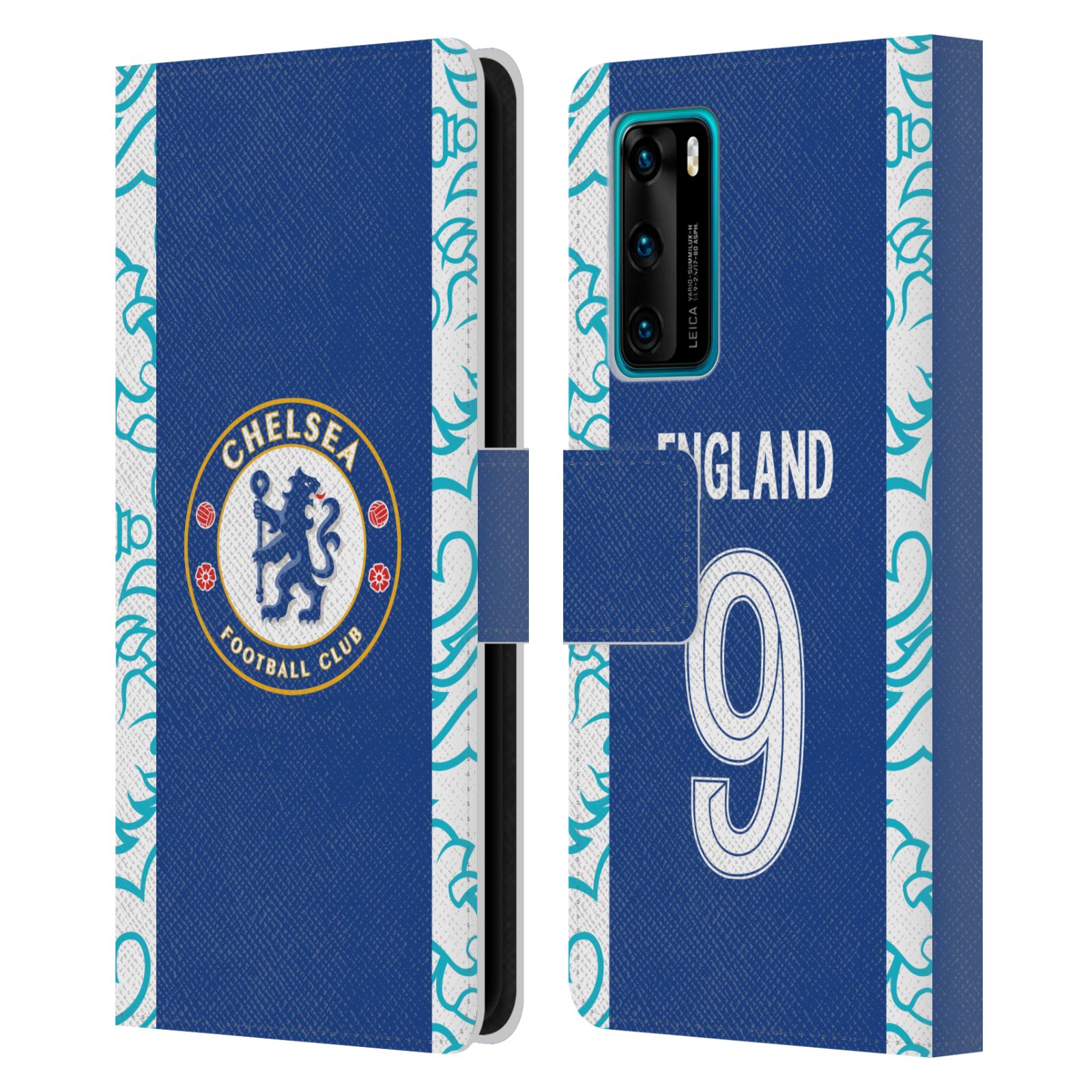 CHELSEA FOOTBALL CLUB 2022/23 WOMEN'S HOME KIT LEATHER BOOK CASE HUAWEI PHONES 4