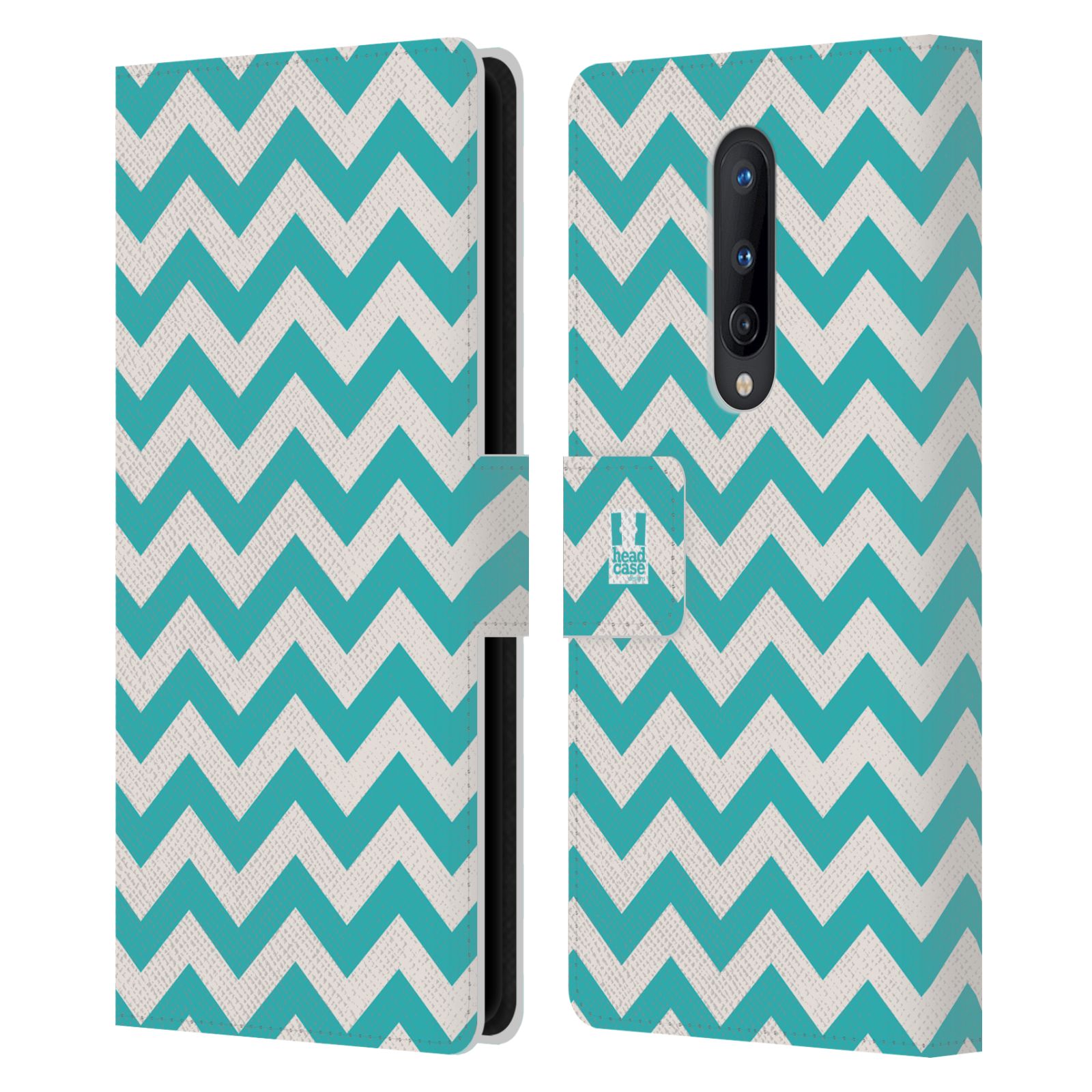 HEAD CASE DESIGNS ZIGZAG LEATHER BOOK WALLET CASE COVER FOR ONEPLUS PHONES - Picture 7 of 14