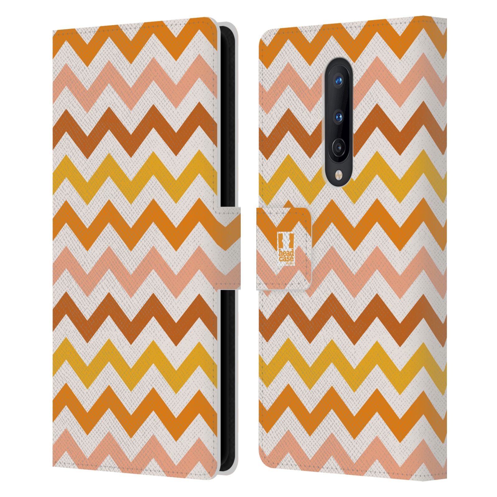 HEAD CASE DESIGNS ZIGZAG LEATHER BOOK WALLET CASE COVER FOR ONEPLUS PHONES - Picture 10 of 14