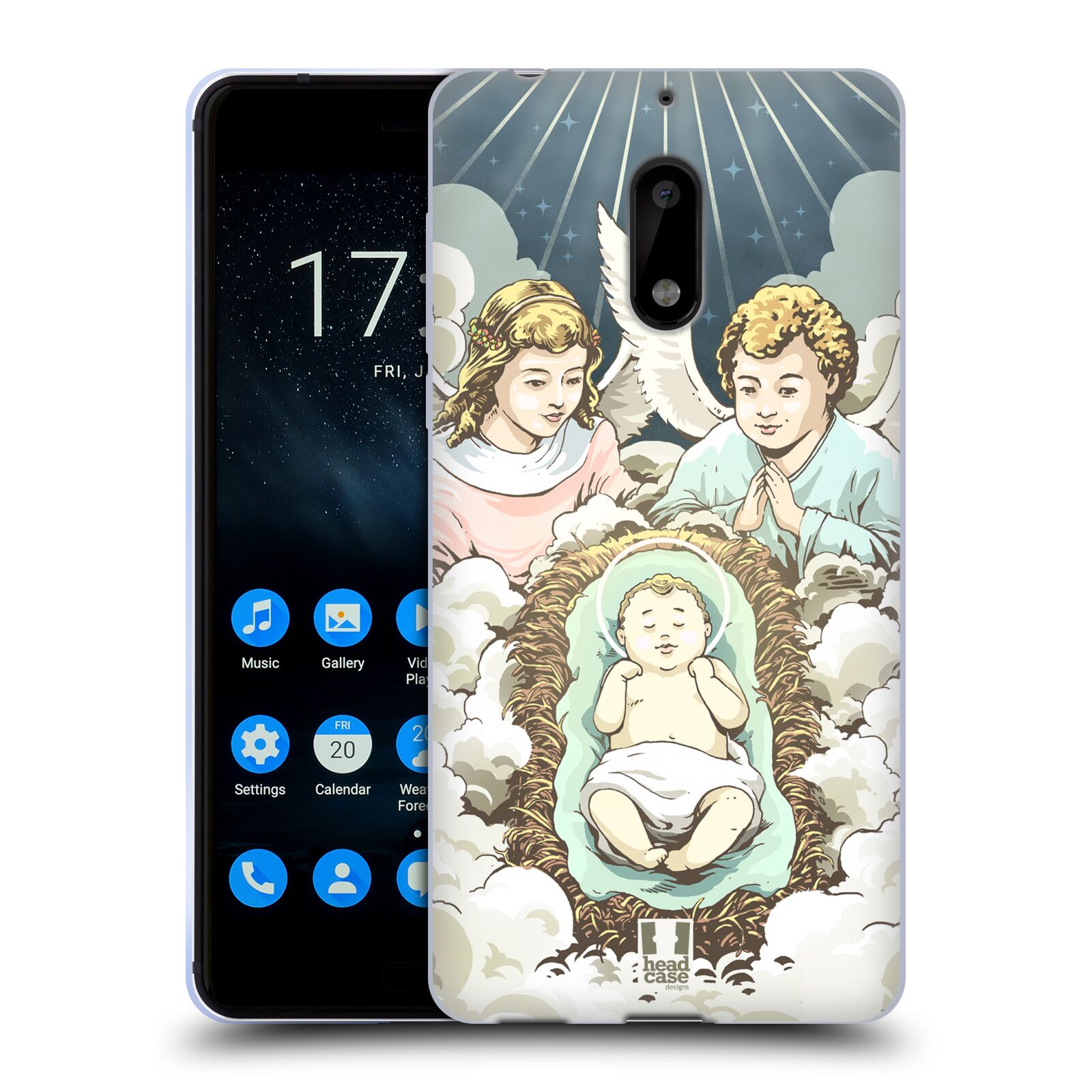 FUNDA HEAD CASE DESIGNS CON DIBUJO DE NATIVIDAD SUAVE GEL PARA TELÉFONOS NOKIA 1 - Imagen 8 de 10