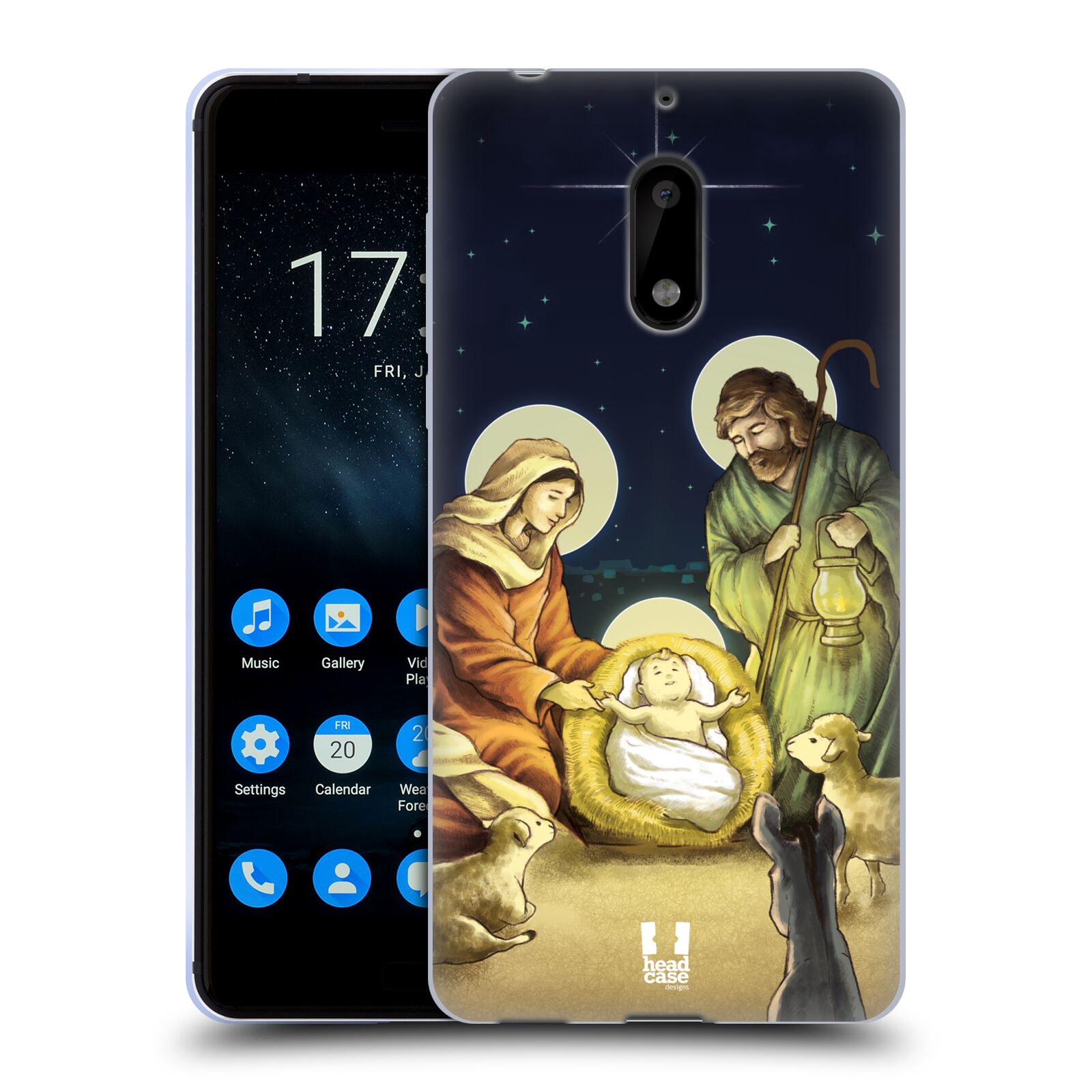 FUNDA HEAD CASE DESIGNS CON DIBUJO DE NATIVIDAD SUAVE GEL PARA TELÉFONOS NOKIA 1 - Imagen 9 de 10