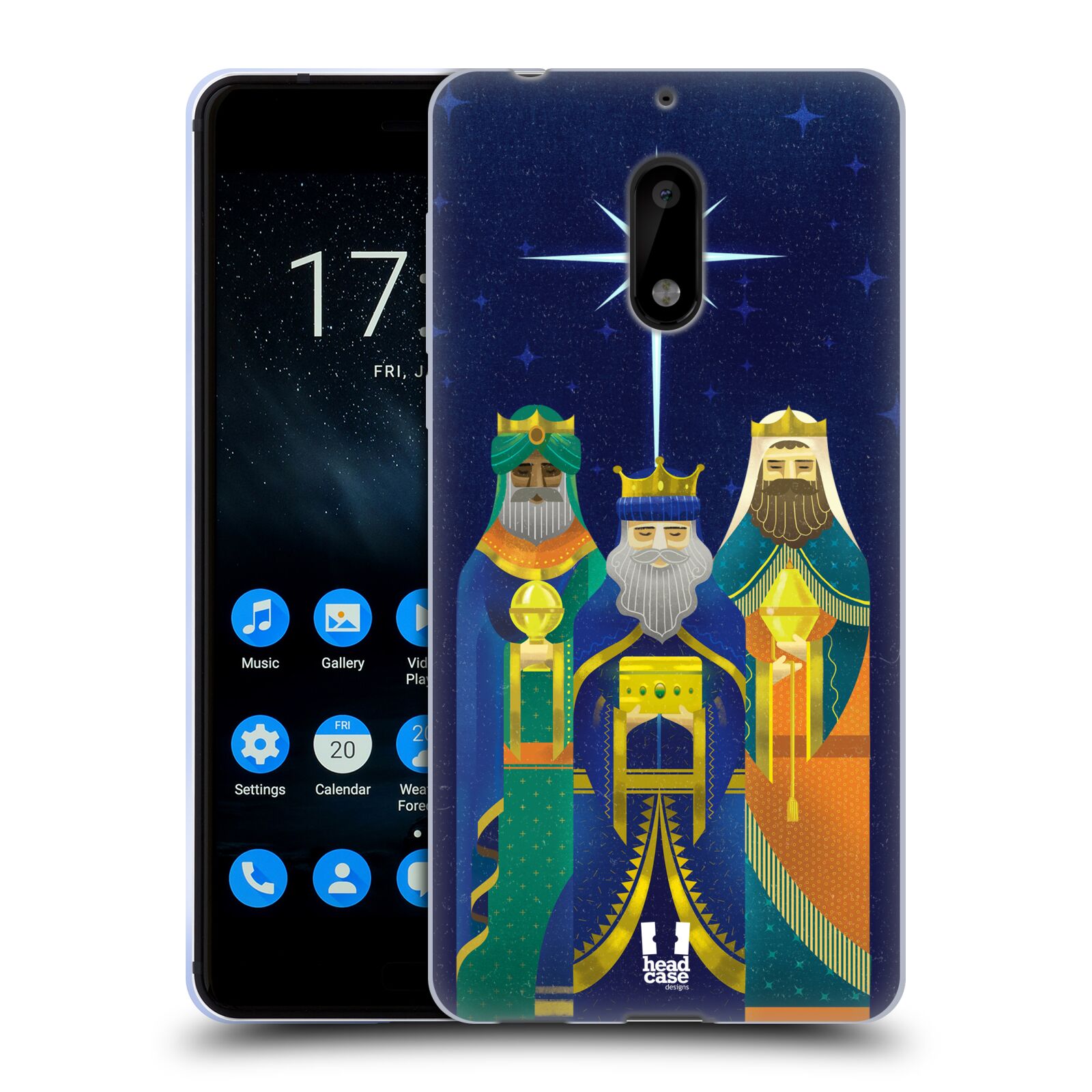 FUNDA HEAD CASE DESIGNS CON DIBUJO DE NATIVIDAD SUAVE GEL PARA TELÉFONOS NOKIA 1 - Imagen 10 de 10