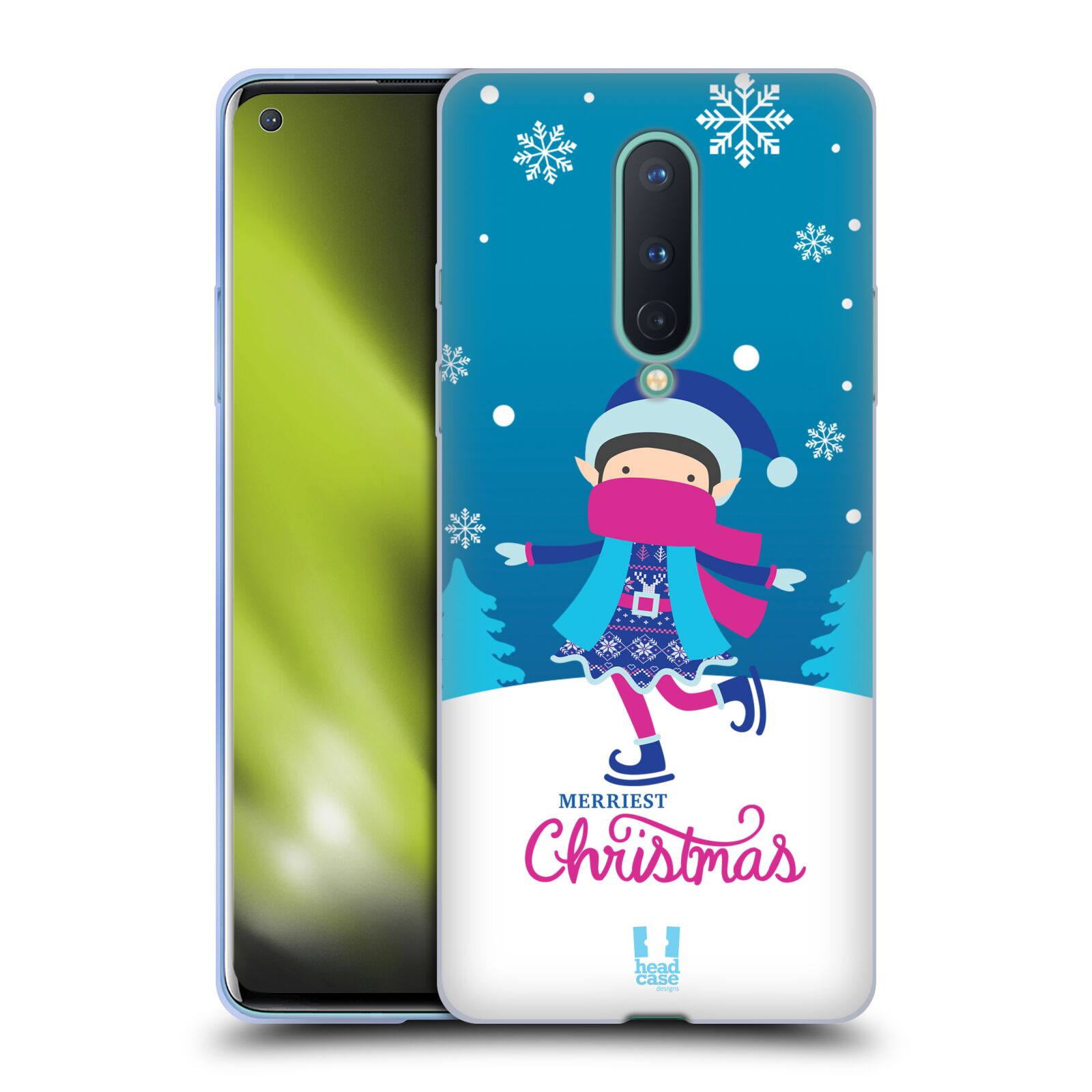 FUNDA HEAD CASE DESIGNS CON DIBUJO DE NAVIDAD DE GEL SUAVE PARA TELÉFONOS GOOGLE ONEPLUS - Imagen 8 de 12