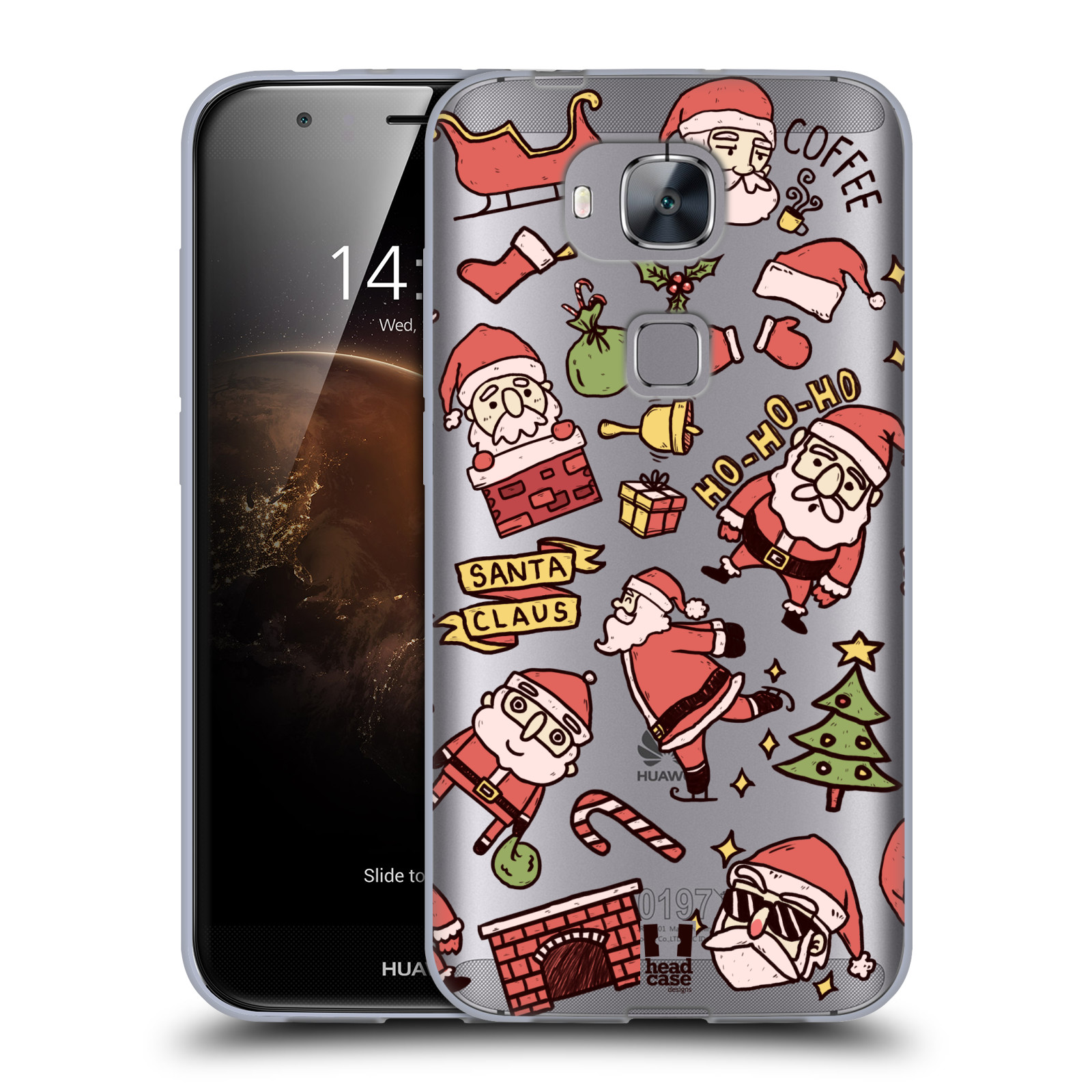 HEAD CASE DESIGNS CHRISTMAS DOODLES SOFT GEL CASE FOR HUAWEI PHONES 2 - Picture 10 of 11