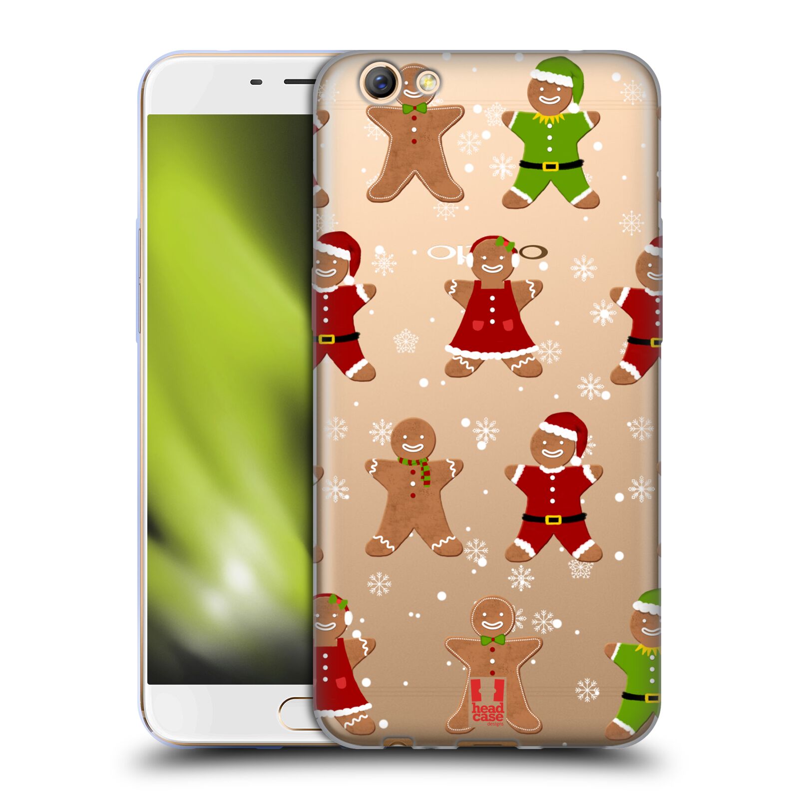 FUNDA HEAD CASE DESIGNS CON ILUSTRACIÓN NAVIDEÑA SUAVE GEL PARA TELÉFONOS OPPO - Imagen 8 de 13