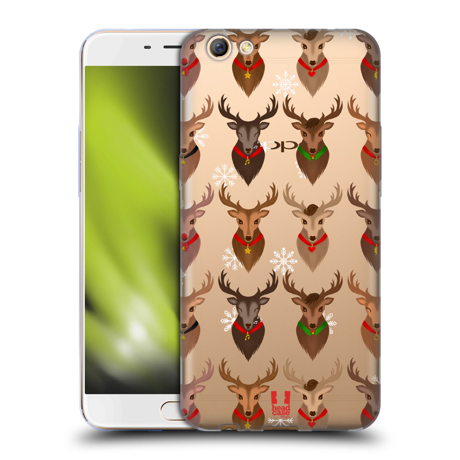 FUNDA HEAD CASE DESIGNS CON ILUSTRACIÓN NAVIDEÑA SUAVE GEL PARA TELÉFONOS OPPO - Imagen 11 de 13