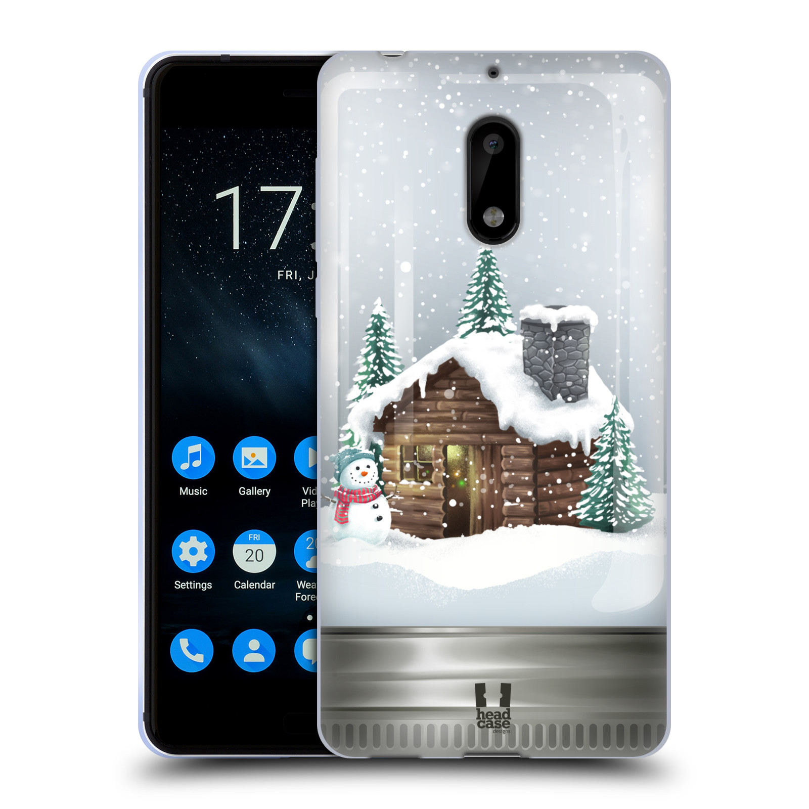 FUNDA DE GEL HEAD CASE DESIGNS CON FRASCOS DE NAVIDAD PARA TELÉFONOS NOKIA 1 - Imagen 8 de 12