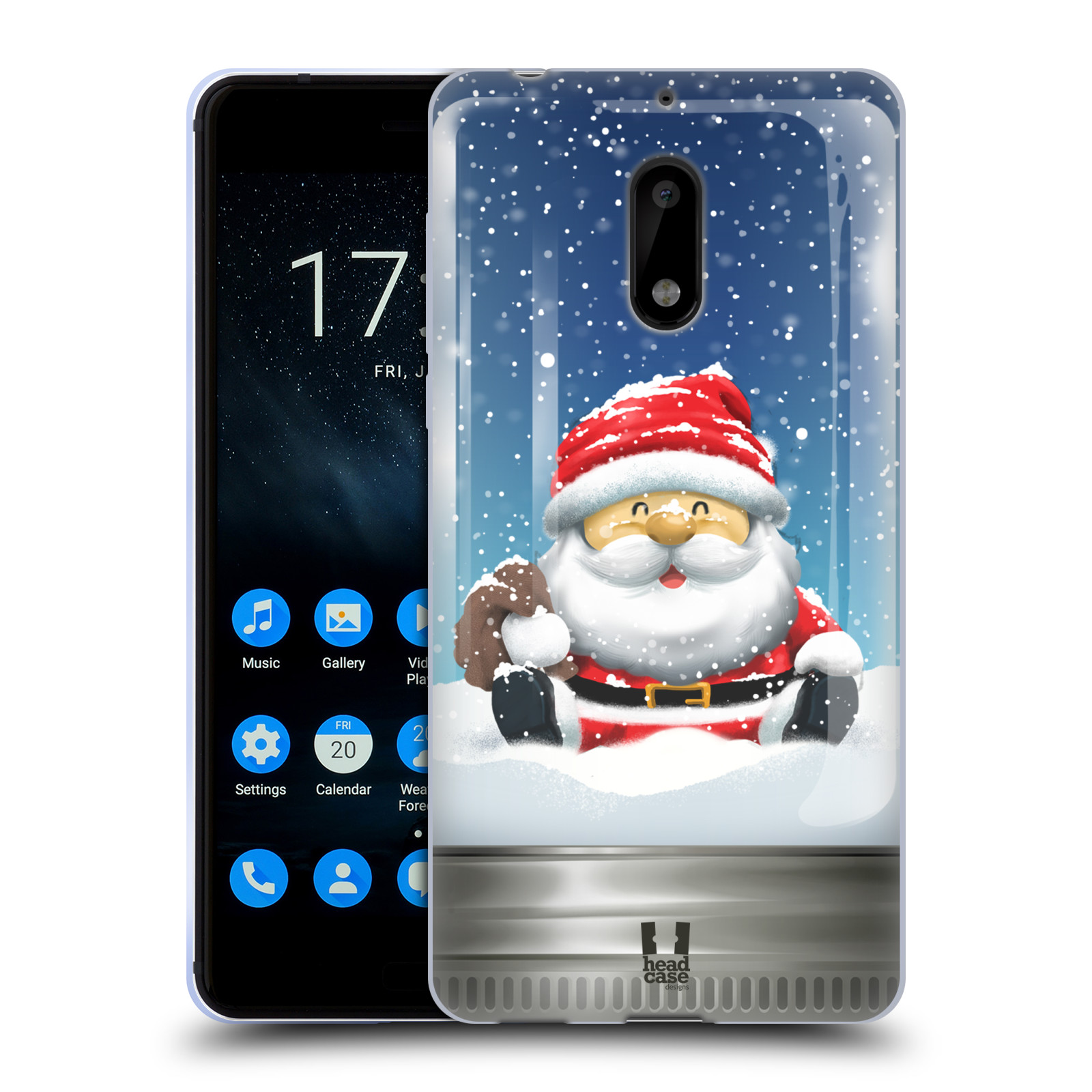 FUNDA DE GEL HEAD CASE DESIGNS CON FRASCOS DE NAVIDAD PARA TELÉFONOS NOKIA 1 - Imagen 10 de 12