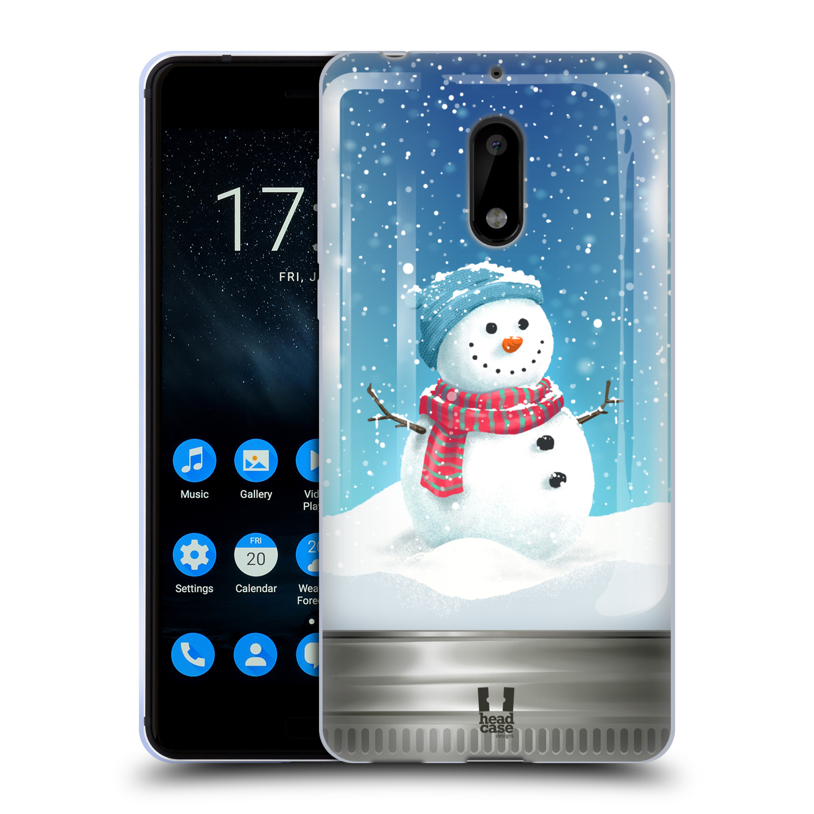 FUNDA DE GEL HEAD CASE DESIGNS CON FRASCOS DE NAVIDAD PARA TELÉFONOS NOKIA 1 - Imagen 11 de 12
