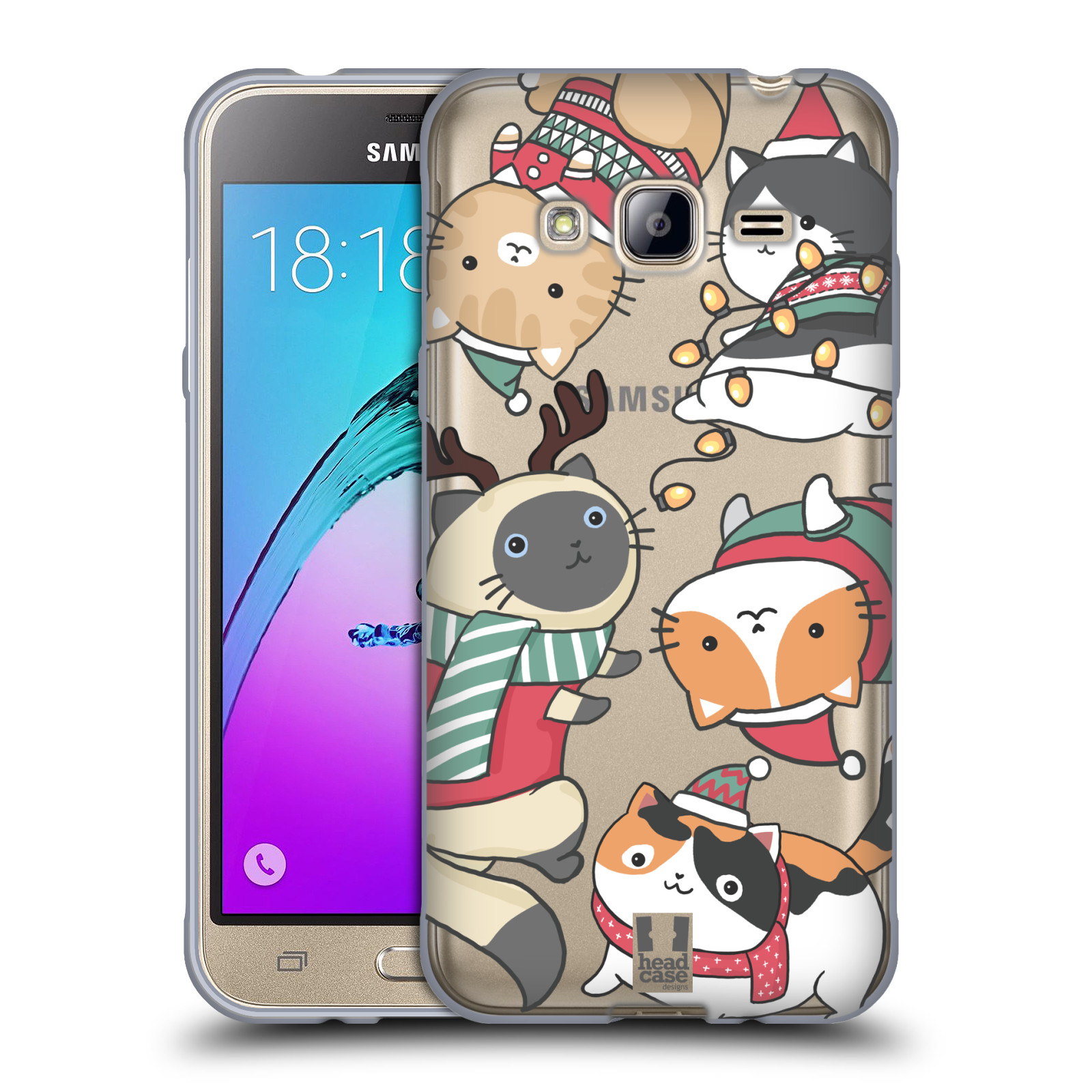 HEAD CASE DESIGNS CHRISTMAS PETS SOFT GEL CASE FOR SAMSUNG PHONES 3 - Picture 8 of 10