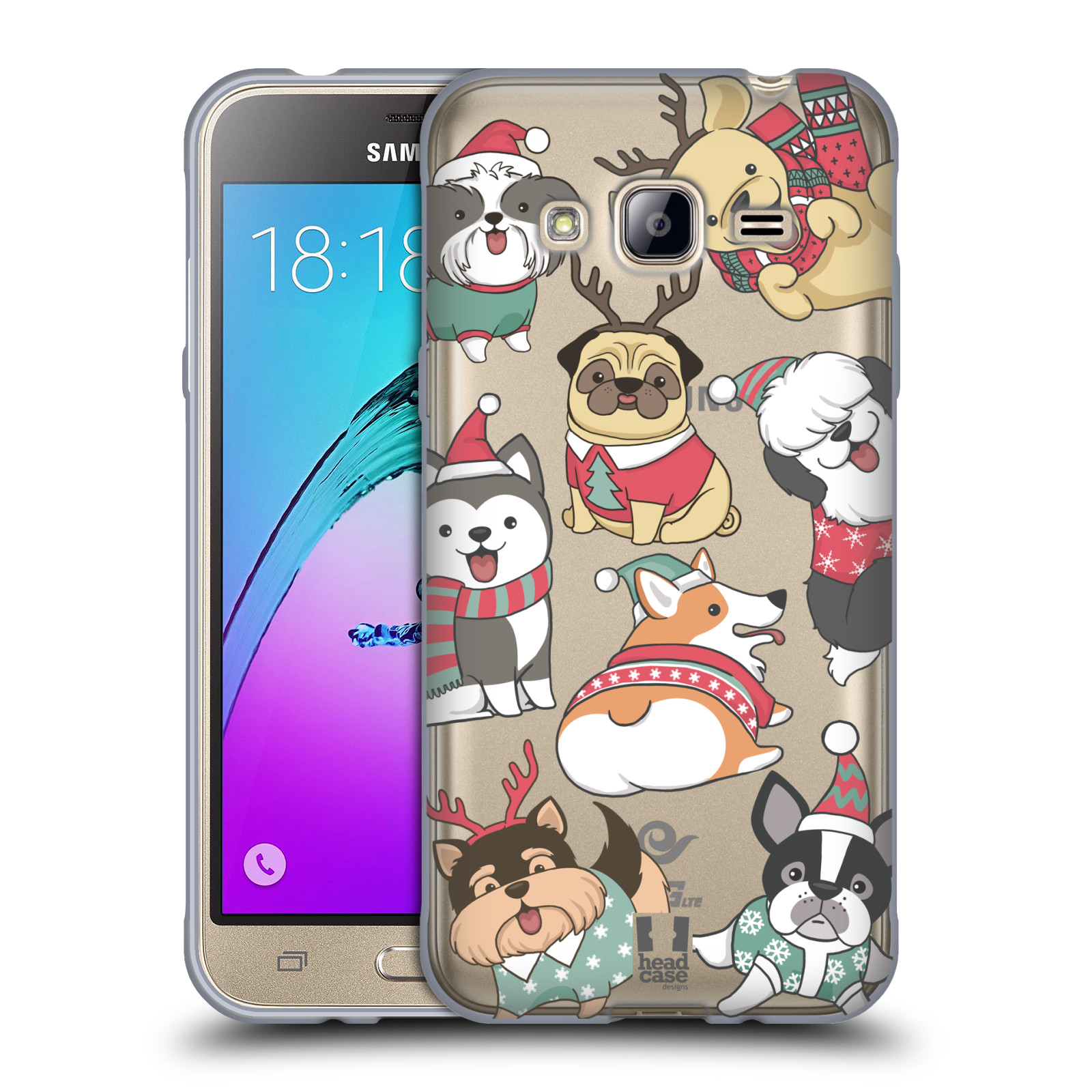 HEAD CASE DESIGNS CHRISTMAS PETS SOFT GEL CASE FOR SAMSUNG PHONES 3 - Picture 10 of 10