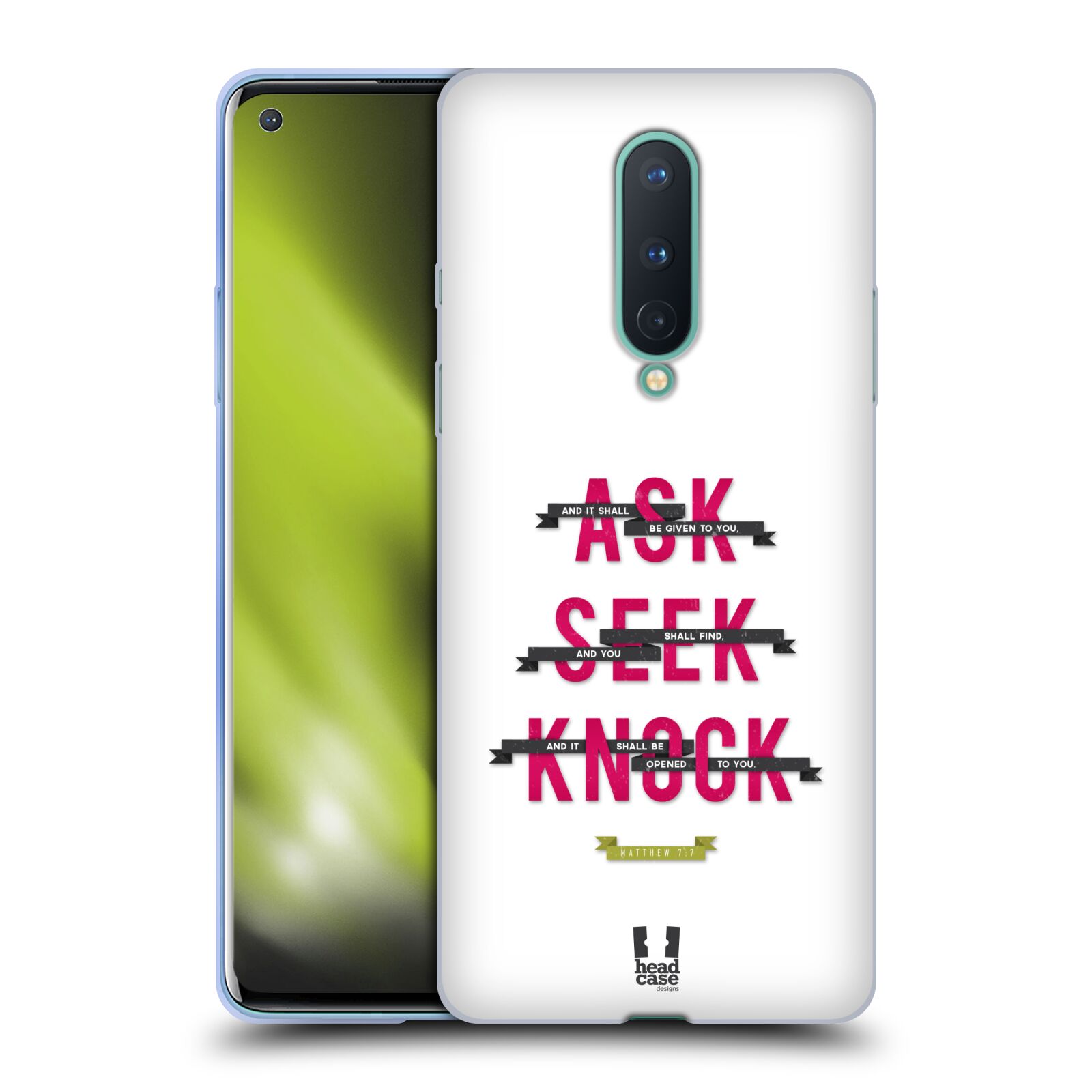 FUNDA HEAD CASE DESIGNS CON DIBUJO DE GEL SUAVE CHRISTIAN TYPO 2 PARA TELÉFONOS GOOGLE ONEPLUS - Imagen 9 de 12