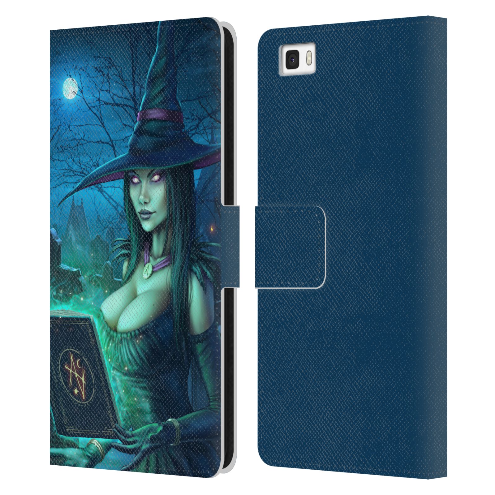 OFFICIAL CHRISTOS KARAPANOS DARK HOURS LEATHER BOOK CASE FOR HUAWEI PHONES 2 - Picture 7 of 7