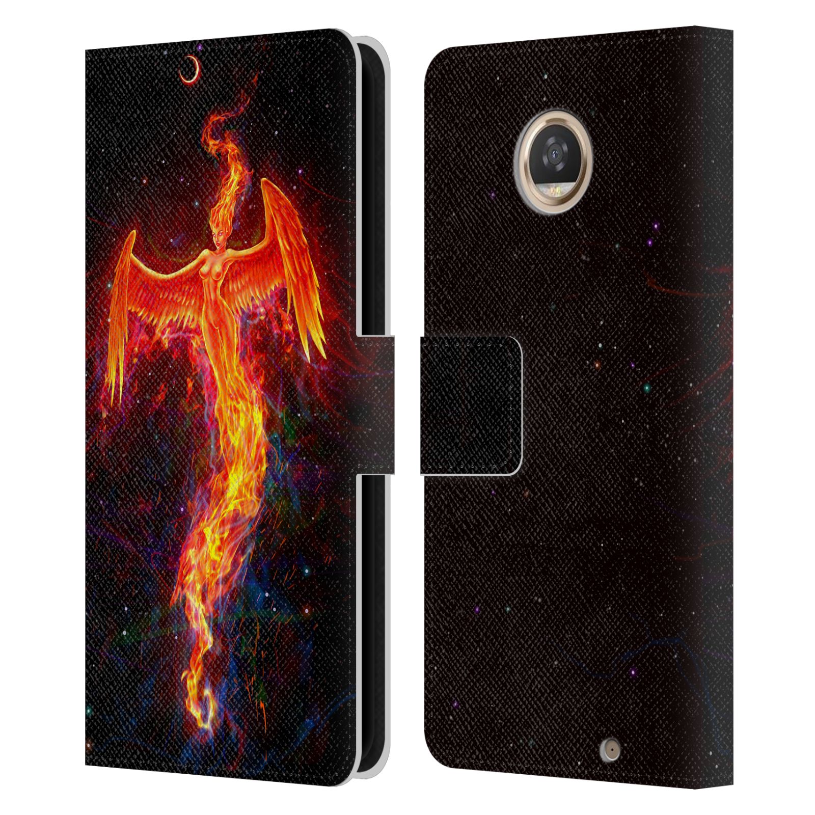 OFFICIAL CHRISTOS KARAPANOS MYTHICAL LEATHER BOOK CASE FOR MOTOROLA PHONES - Picture 8 of 12