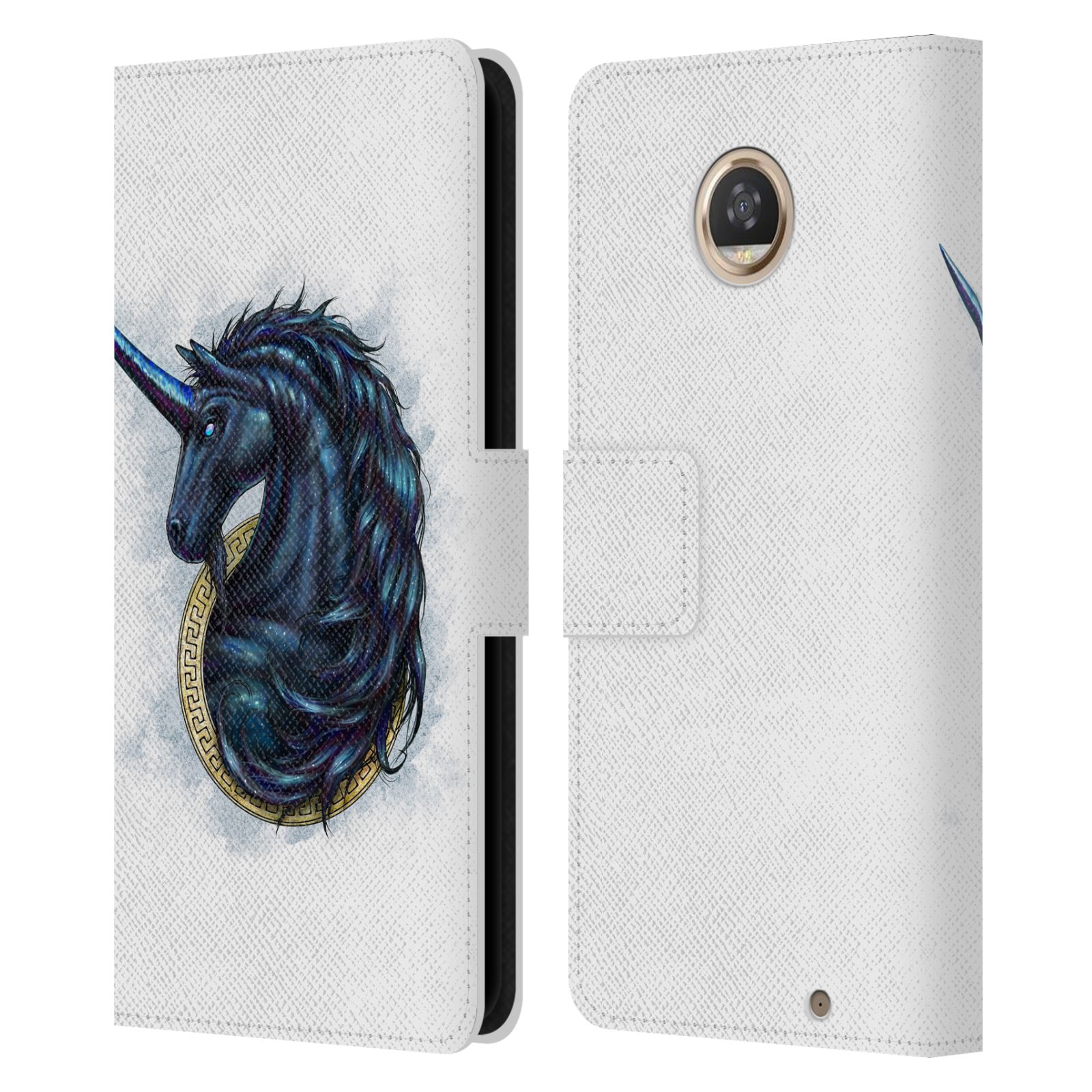 OFFICIAL CHRISTOS KARAPANOS MYTHICAL LEATHER BOOK CASE FOR MOTOROLA PHONES - Picture 10 of 12