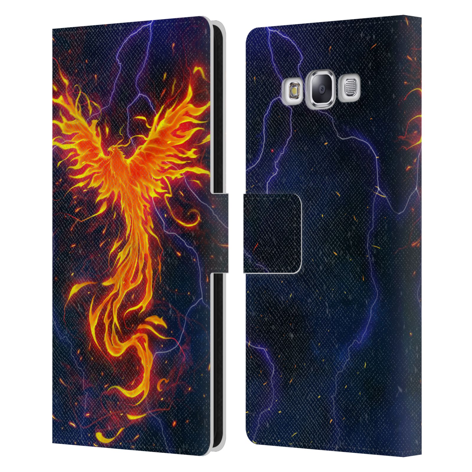 CHRISTOS KARAPANOS PHOENIX 3 LEATHER BOOK CASE FOR SAMSUNG PHONES 3 - Picture 7 of 9