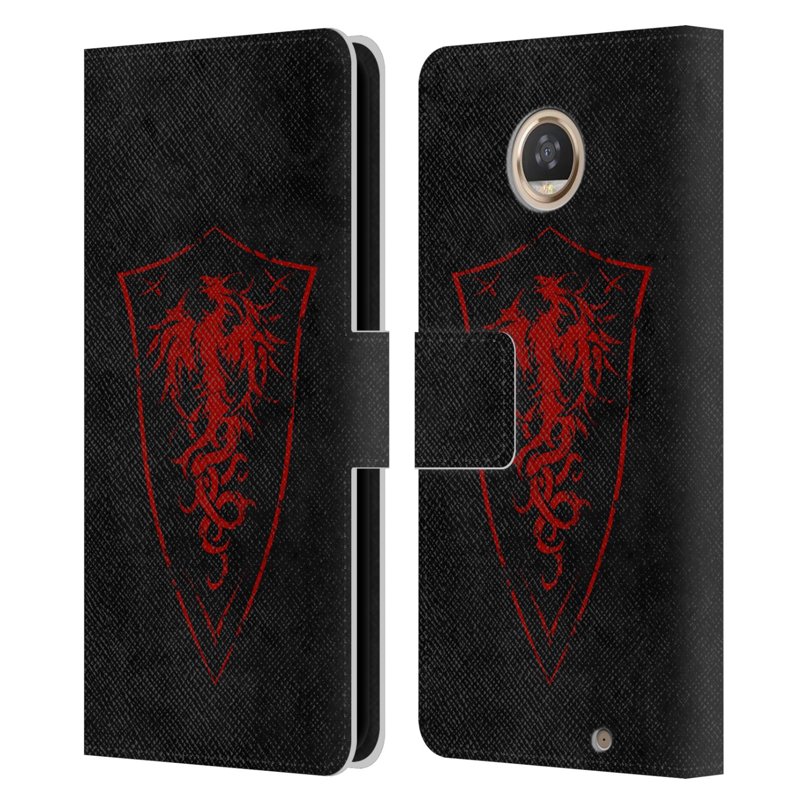 OFFICIAL CHRISTOS KARAPANOS SHIELD LEATHER BOOK CASE FOR MOTOROLA PHONES 2 - Picture 9 of 12