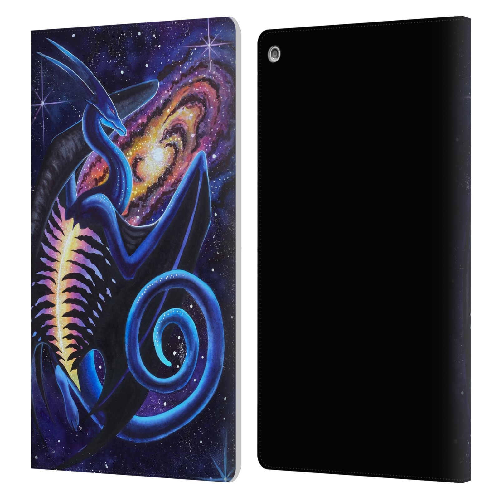 OFFICIAL CARLA MORROW DRAGONS LEATHER BOOK WALLET CASE COVER FOR AMAZON FIRE - Picture 7 of 17