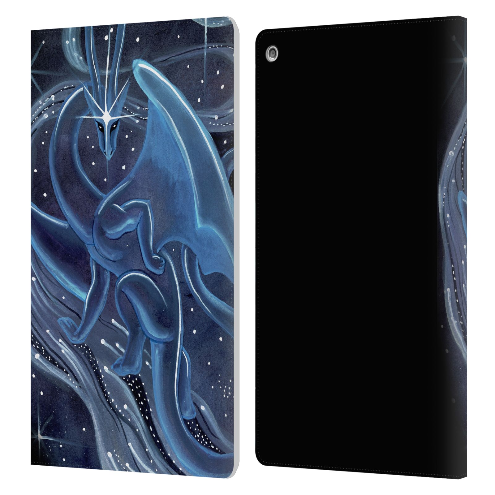 OFFICIAL CARLA MORROW DRAGONS LEATHER BOOK WALLET CASE COVER FOR AMAZON FIRE - Picture 11 of 17