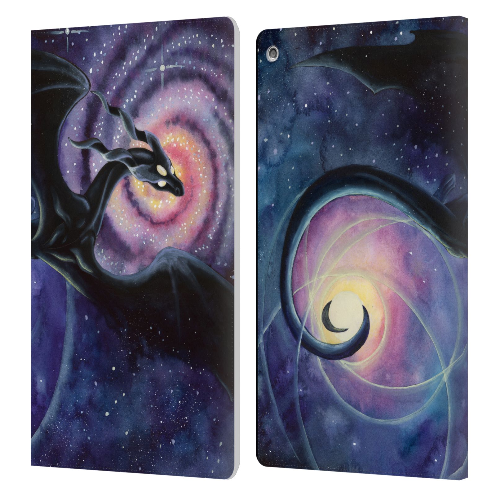 OFFICIAL CARLA MORROW DRAGONS LEATHER BOOK WALLET CASE COVER FOR AMAZON FIRE - Picture 13 of 17