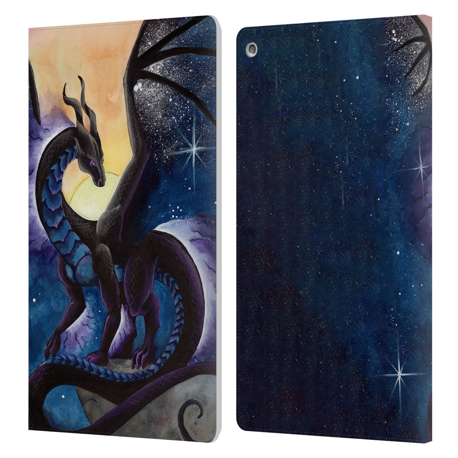 OFFICIAL CARLA MORROW DRAGONS LEATHER BOOK WALLET CASE COVER FOR AMAZON FIRE - Picture 14 of 17