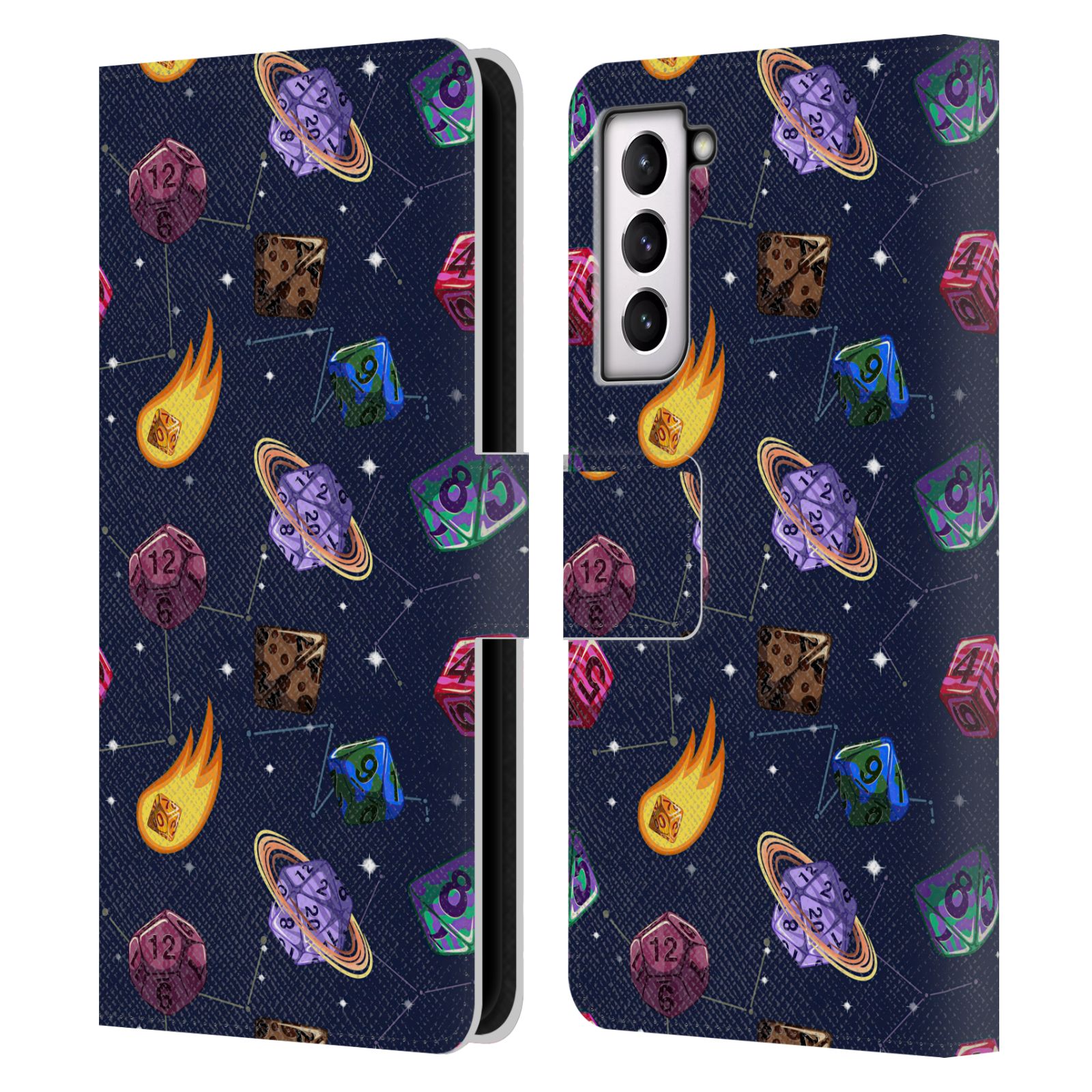 OFFICIAL CARLA MORROW PATTERNS LEATHER BOOK WALLET CASE FOR SAMSUNG PHONES 4 - Picture 7 of 13