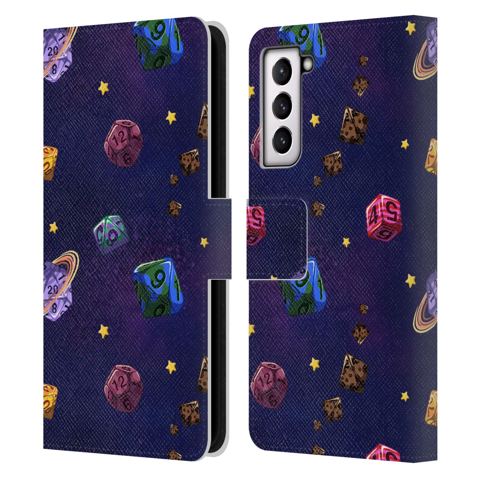 OFFICIAL CARLA MORROW PATTERNS LEATHER BOOK WALLET CASE FOR SAMSUNG PHONES 4 - Picture 8 of 13