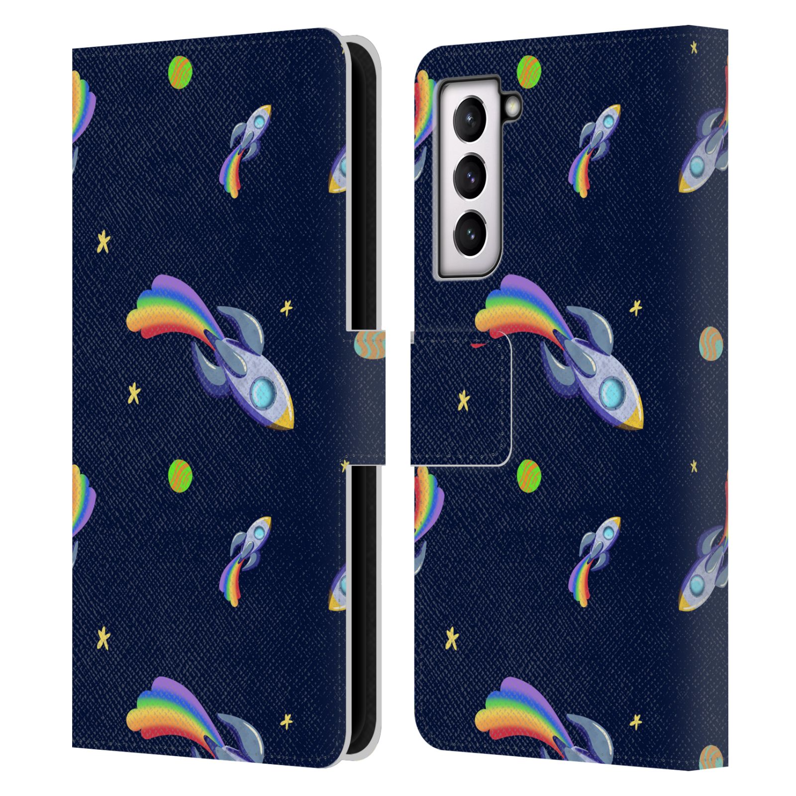 OFFICIAL CARLA MORROW PATTERNS LEATHER BOOK WALLET CASE FOR SAMSUNG PHONES 4 - Picture 10 of 13