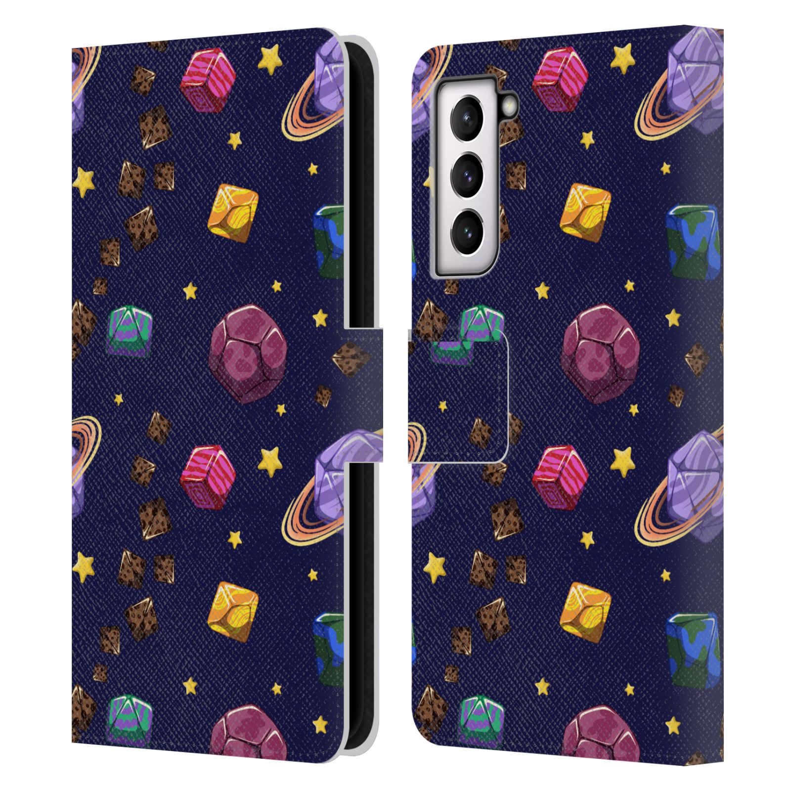 OFFICIAL CARLA MORROW PATTERNS LEATHER BOOK WALLET CASE FOR SAMSUNG PHONES 4 - Picture 12 of 13