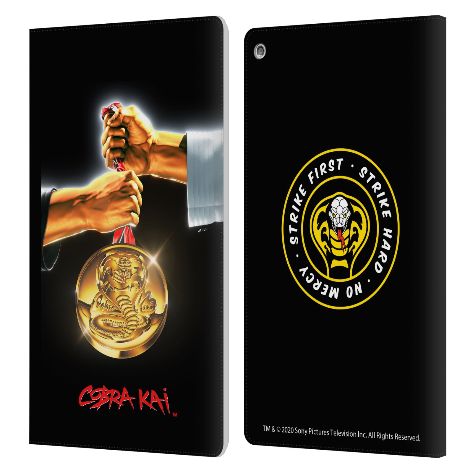 OFFICIAL COBRA KAI GRAPHICS LEATHER BOOK WALLET CASE COVER FOR AMAZON FIRE - Picture 7 of 15
