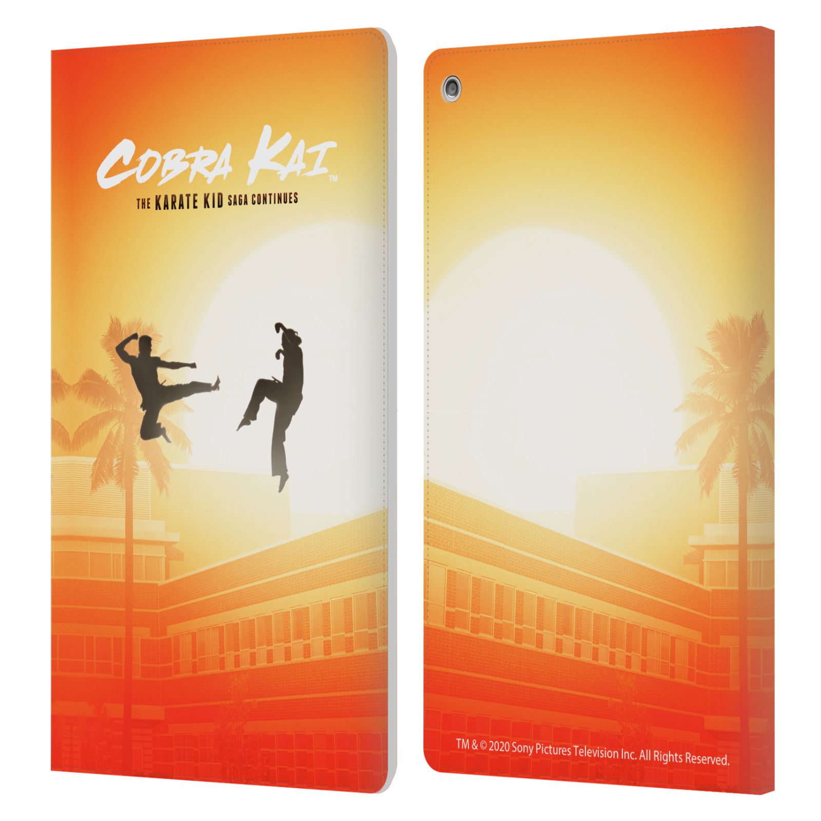 OFFICIAL COBRA KAI GRAPHICS LEATHER BOOK WALLET CASE COVER FOR AMAZON FIRE - Picture 9 of 15