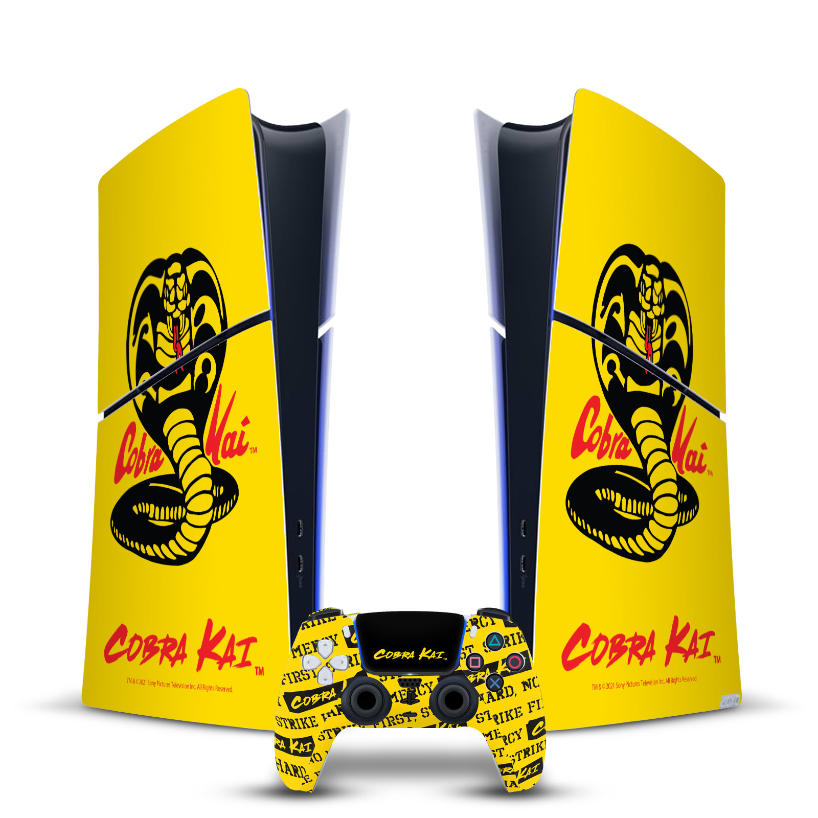 OFFICIAL COBRA KAI ICONIC VINYL SKIN FOR PS5 SLIM DIGITAL CONSOLE & CONTROLLER