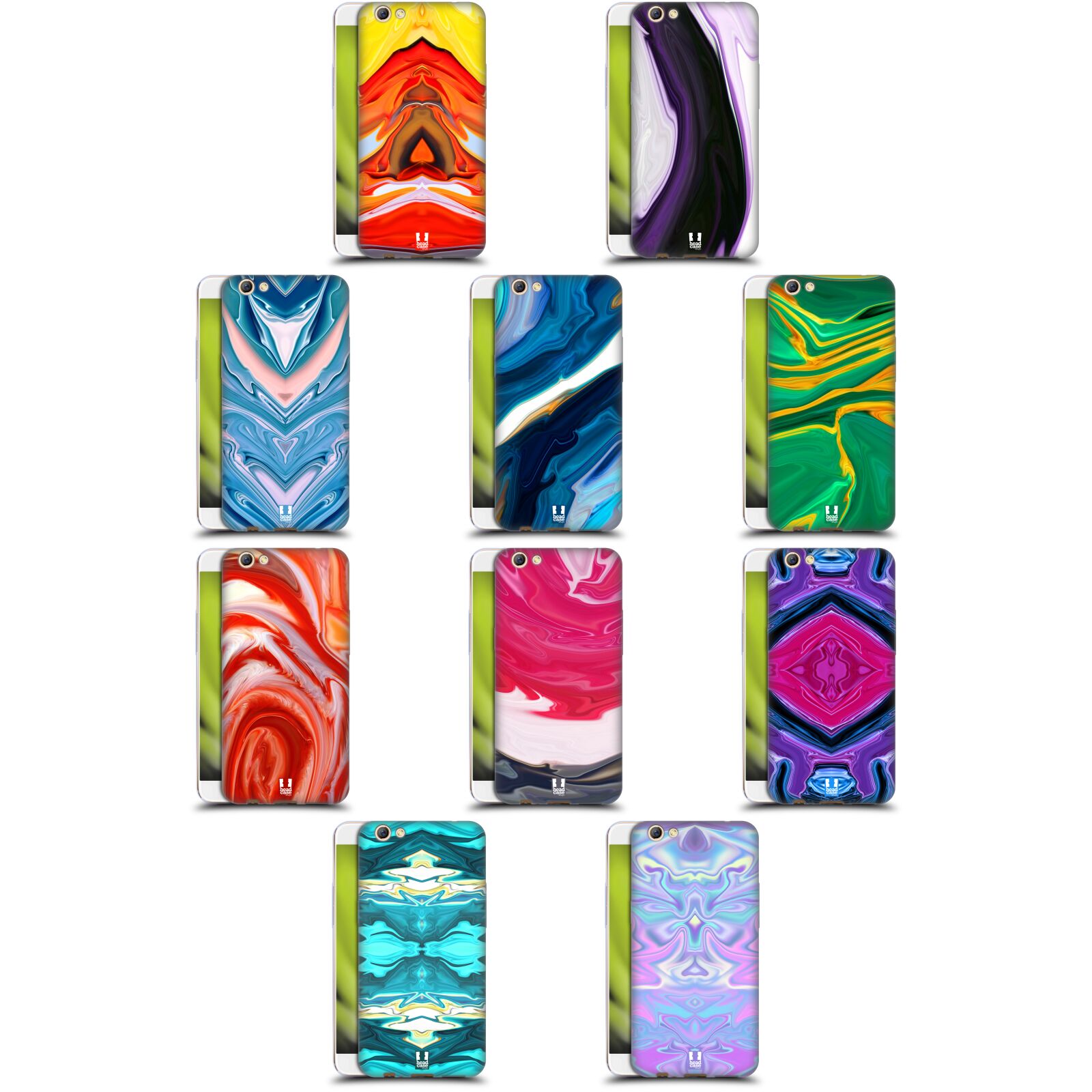 HEAD CASE DESIGNS COLOURFUL AGATES SOFT GEL CASE FOR OPPO PHONES eBay