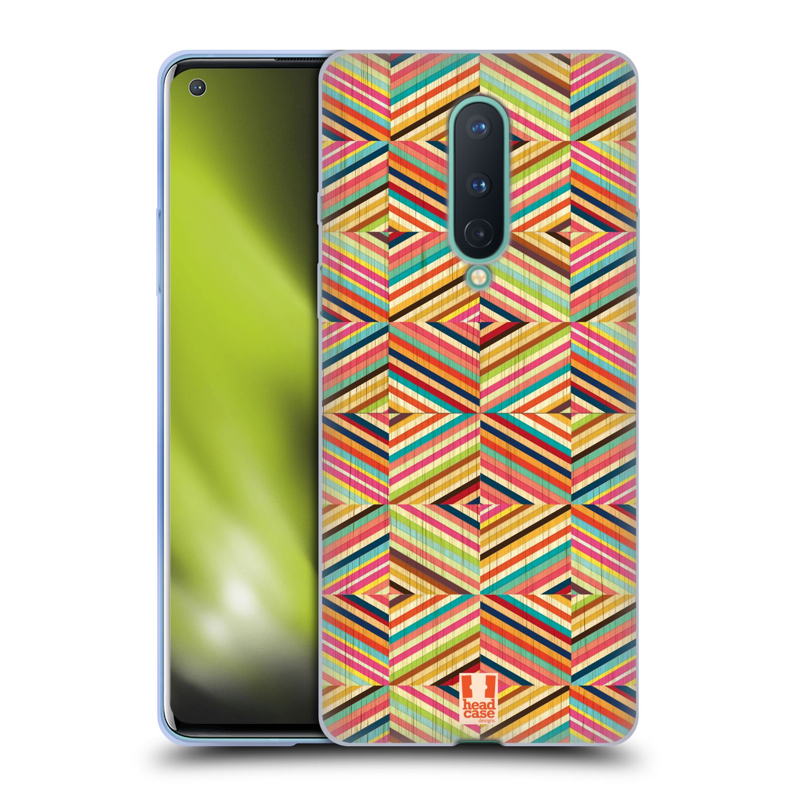 FUNDA HEAD CASE DESIGNS A RAYAS DE COLOR GEL SUAVE PARA TELÉFONOS MÓVILES GOOGLE ONEPLUS - Imagen 9 de 12