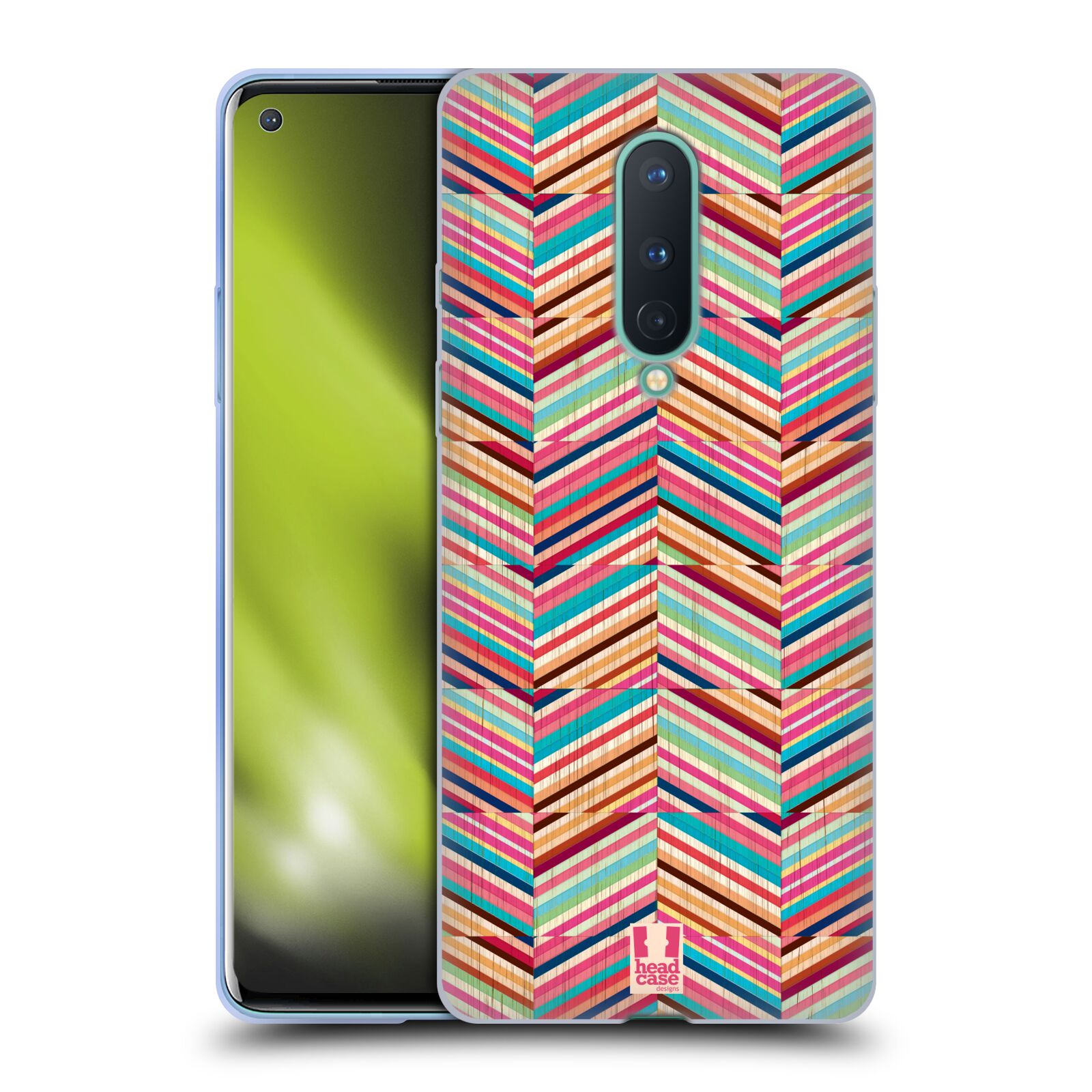FUNDA HEAD CASE DESIGNS A RAYAS DE COLOR GEL SUAVE PARA TELÉFONOS MÓVILES GOOGLE ONEPLUS - Imagen 10 de 12