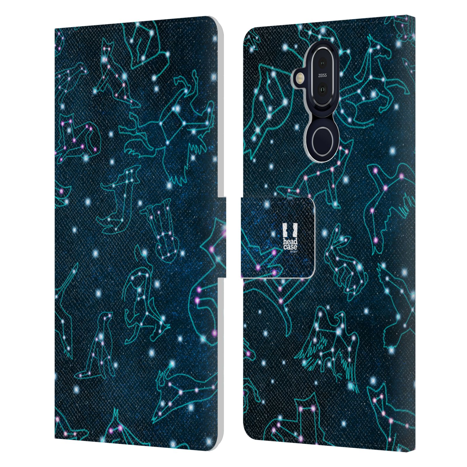 HEAD CASE DESIGNS CONSTELLATION PATTERNS LEATHER BOOK CASE FOR NOKIA PHONES - Picture 7 of 9