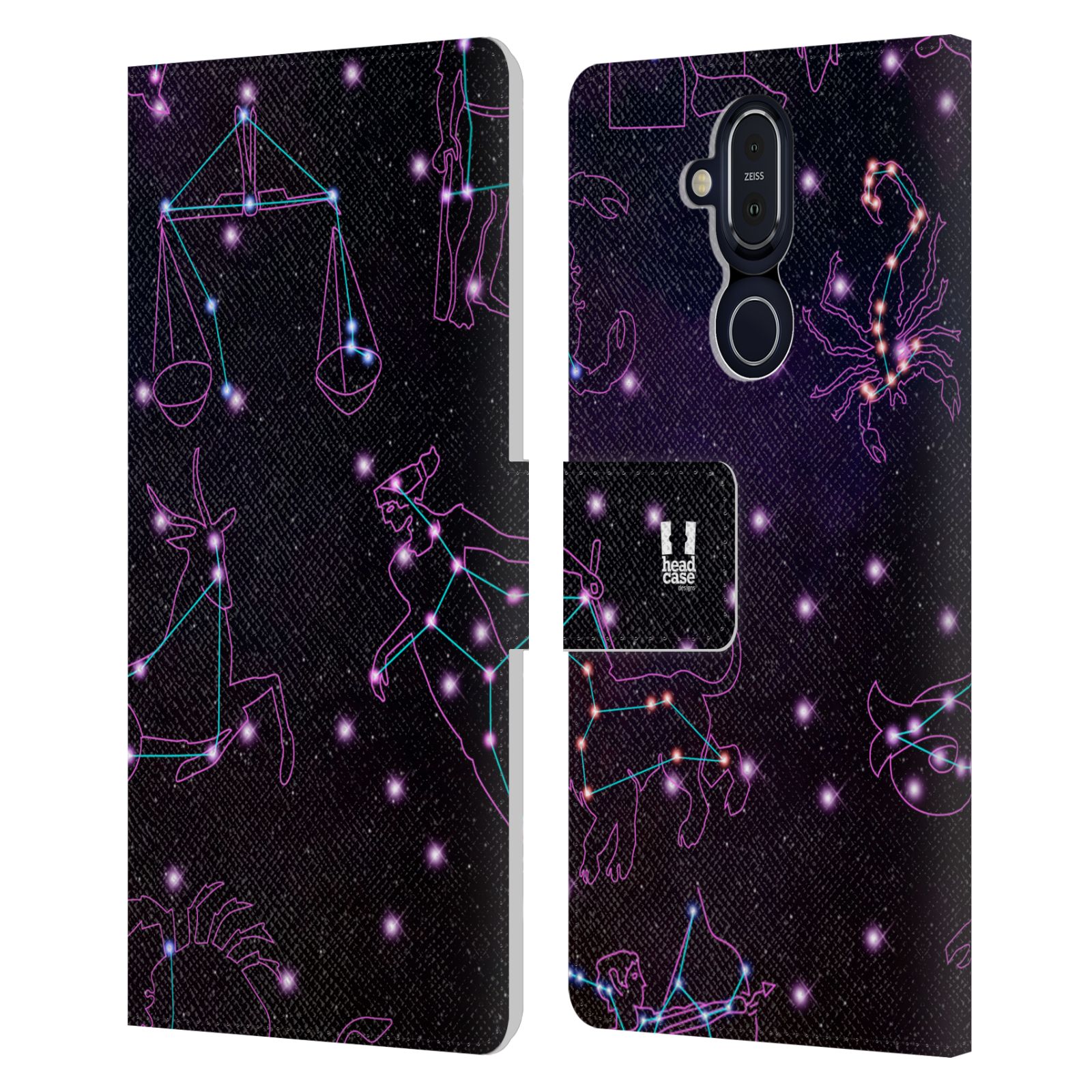 HEAD CASE DESIGNS CONSTELLATION PATTERNS LEATHER BOOK CASE FOR NOKIA PHONES - Picture 9 of 9