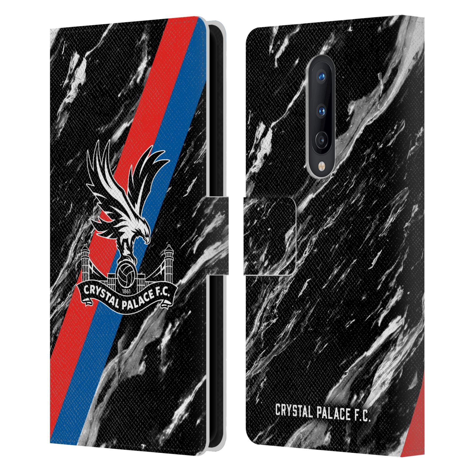 OFFICIAL CRYSTAL PALACE FC CREST LEATHER BOOK WALLET CASE FOR ONEPLUS PHONES - Picture 8 of 19