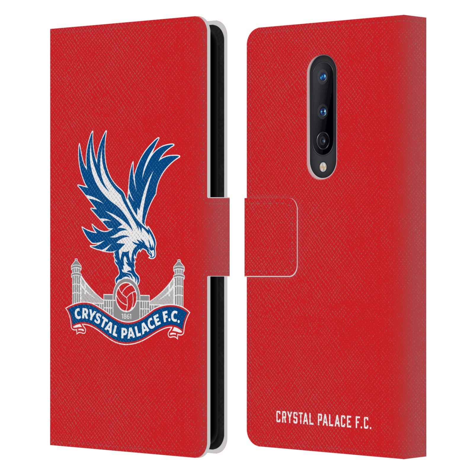 OFFICIAL CRYSTAL PALACE FC CREST LEATHER BOOK WALLET CASE FOR ONEPLUS PHONES - Picture 11 of 19
