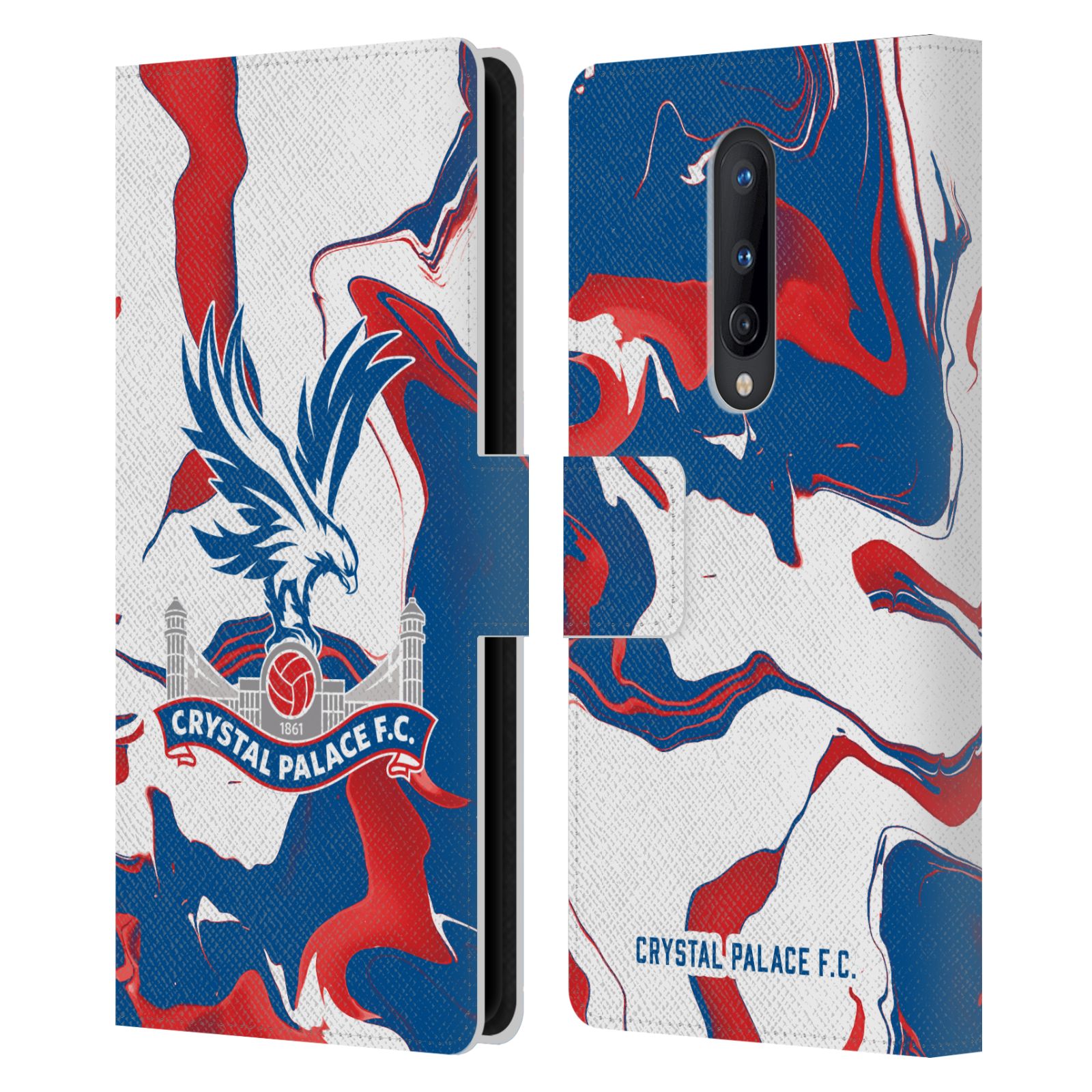 OFFICIAL CRYSTAL PALACE FC CREST LEATHER BOOK WALLET CASE FOR ONEPLUS PHONES - Picture 14 of 19