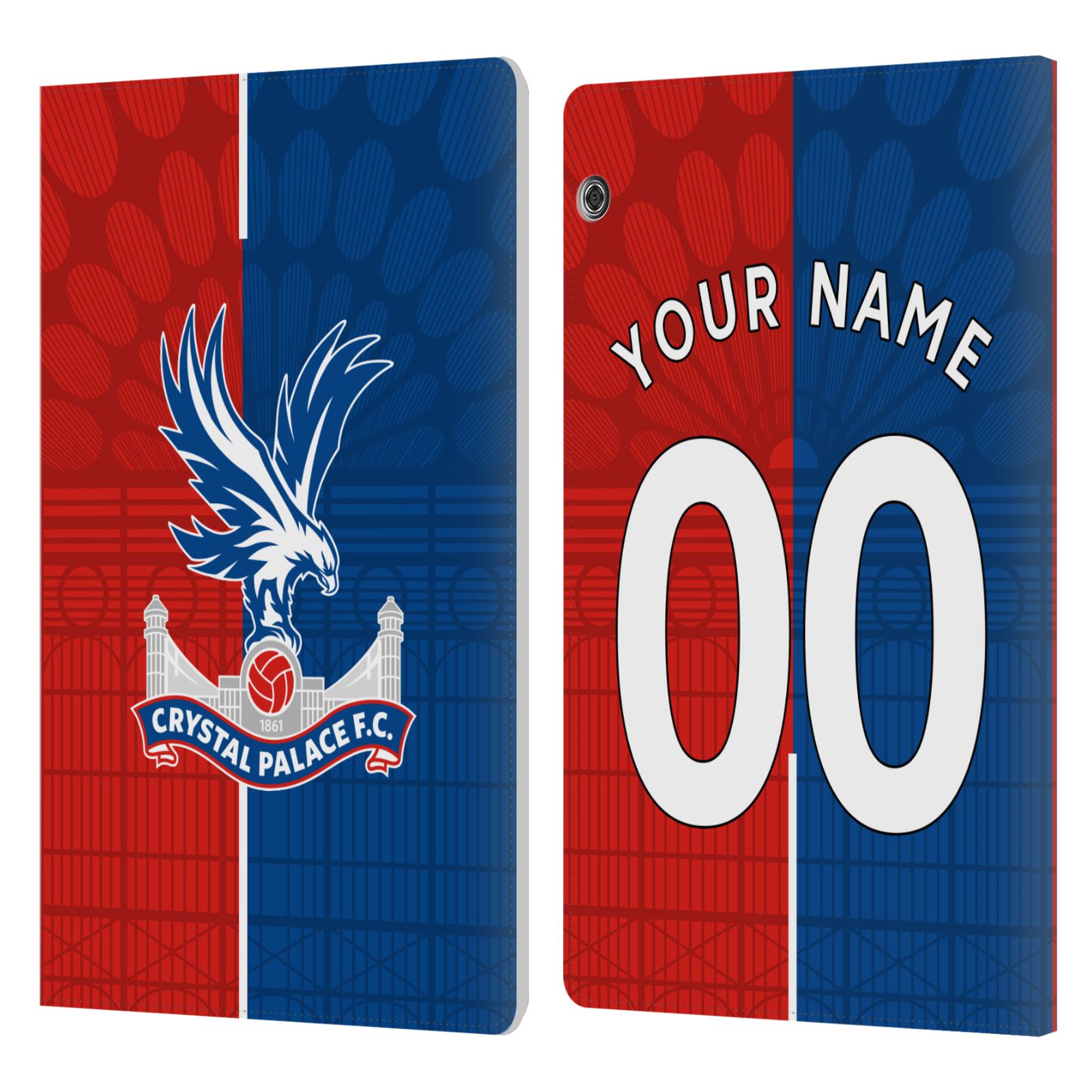 CUSTOM CRYSTAL PALACE FOOTBALL CLUB 2023/24 KIT LEATHER BOOK CASE HUAWEI XIAOMI - Picture 7 of 7