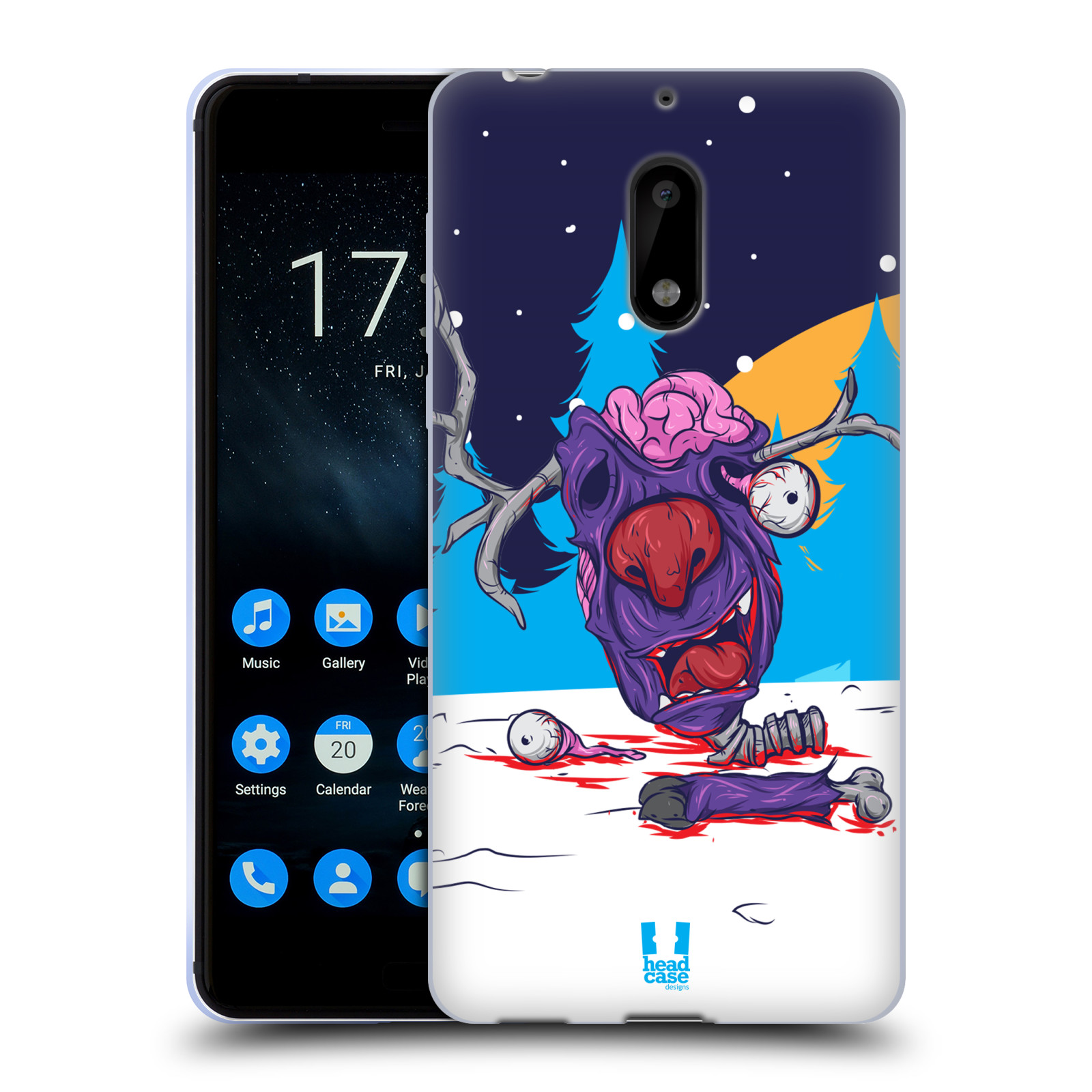 HEAD CASE DESIGNS CHRISTMAS ZOMBIES SOFT GEL CASE FOR NOKIA PHONES 1 - Picture 9 of 10