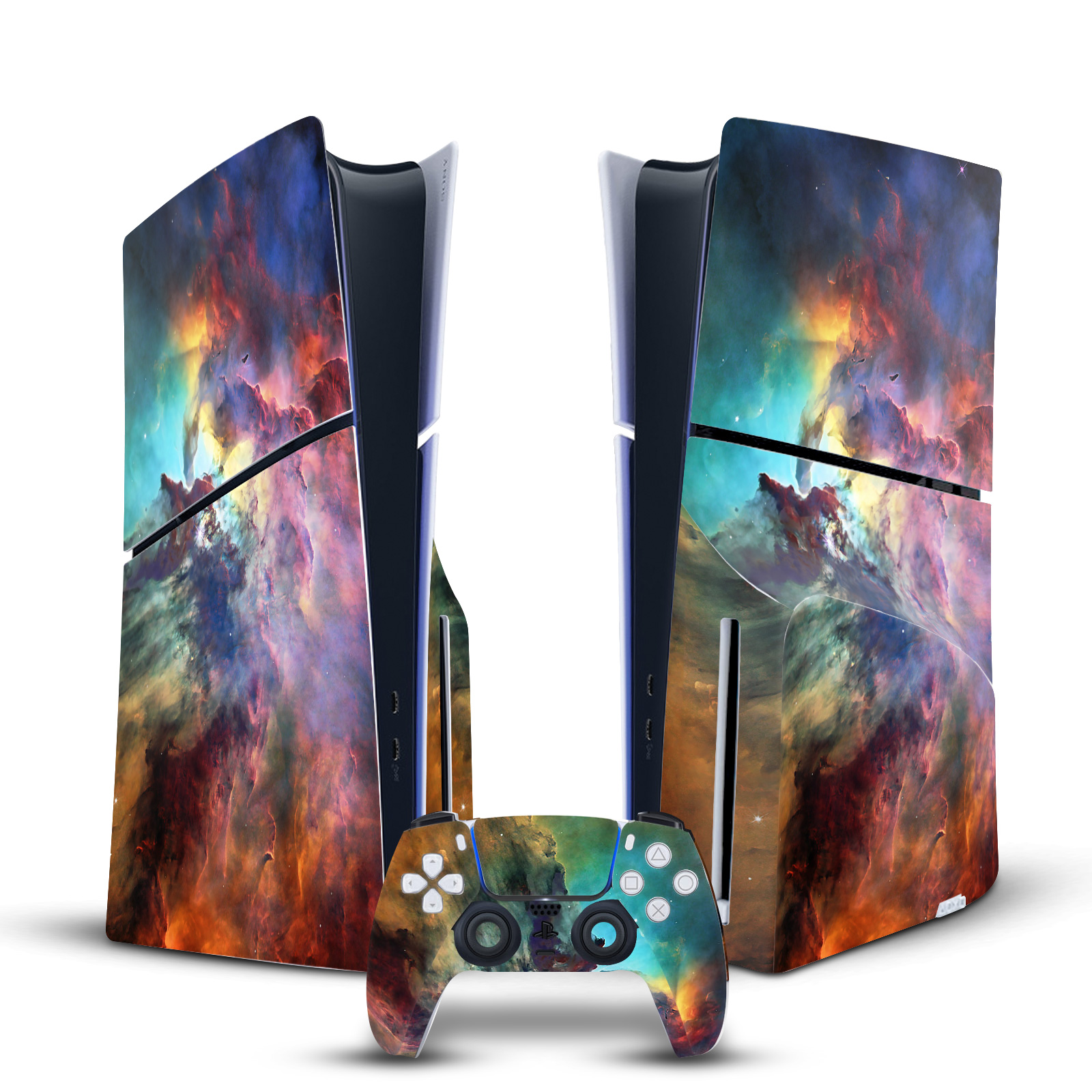 OFFICIAL COSMO18 ART MIX VINYL SKIN FOR SONY PS5 SLIM DISC CONSOLE & CONTROLLER