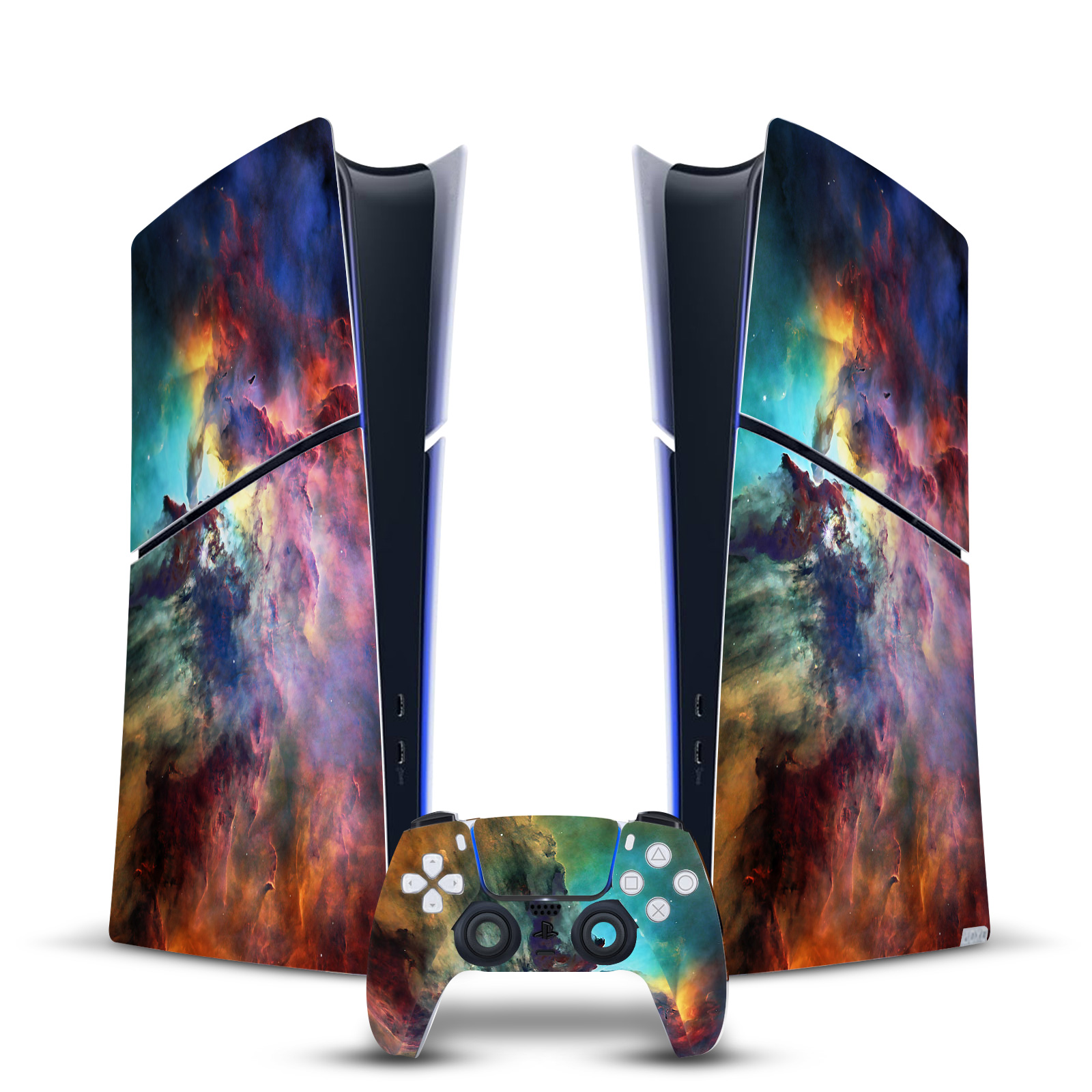 OFFICIAL COSMO18 ART MIX VINYL SKIN FOR PS5 SLIM DIGITAL CONSOLE & CONTROLLER