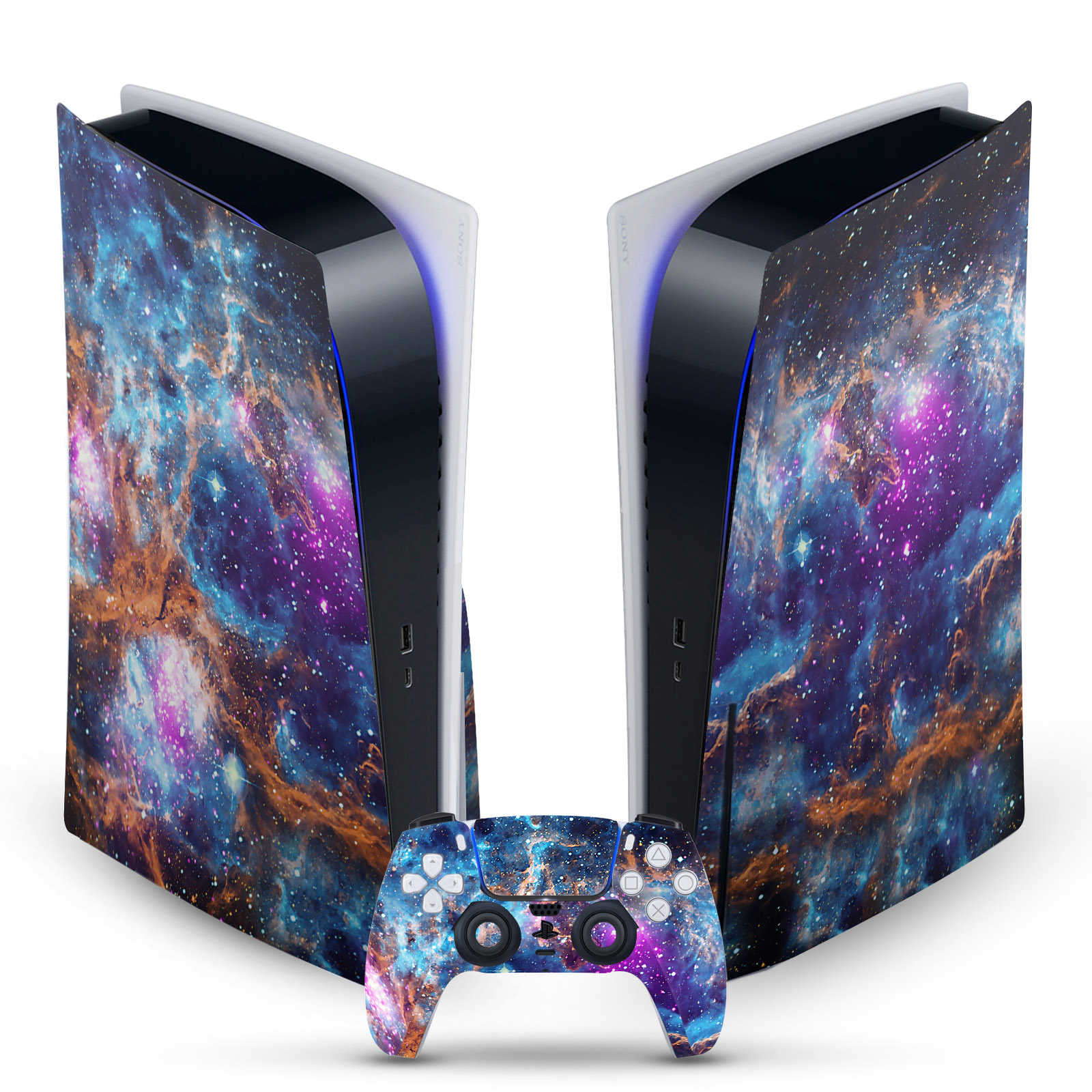 OFFICIAL COSMO18 ART MIX VINYL SKIN DECAL FOR SONY PS5 DISC EDITION BUNDLE