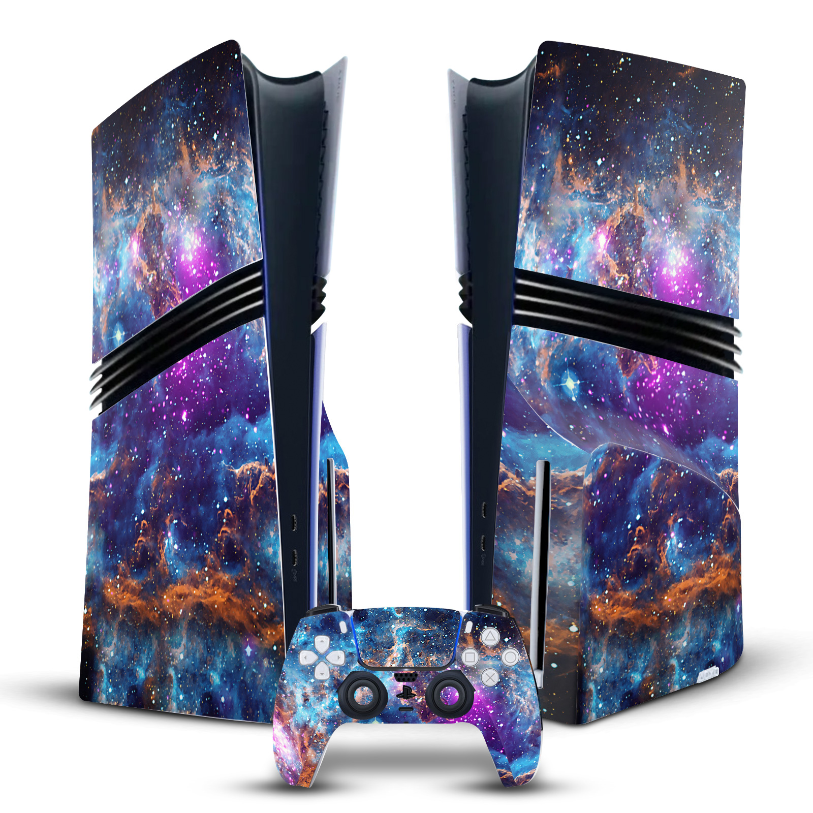 COSMO18 ART MIX VINYL SKIN DECAL FOR PS5 PRO DISC EDITION CONSOLE & CONTROLLER - Picture 8 of 8