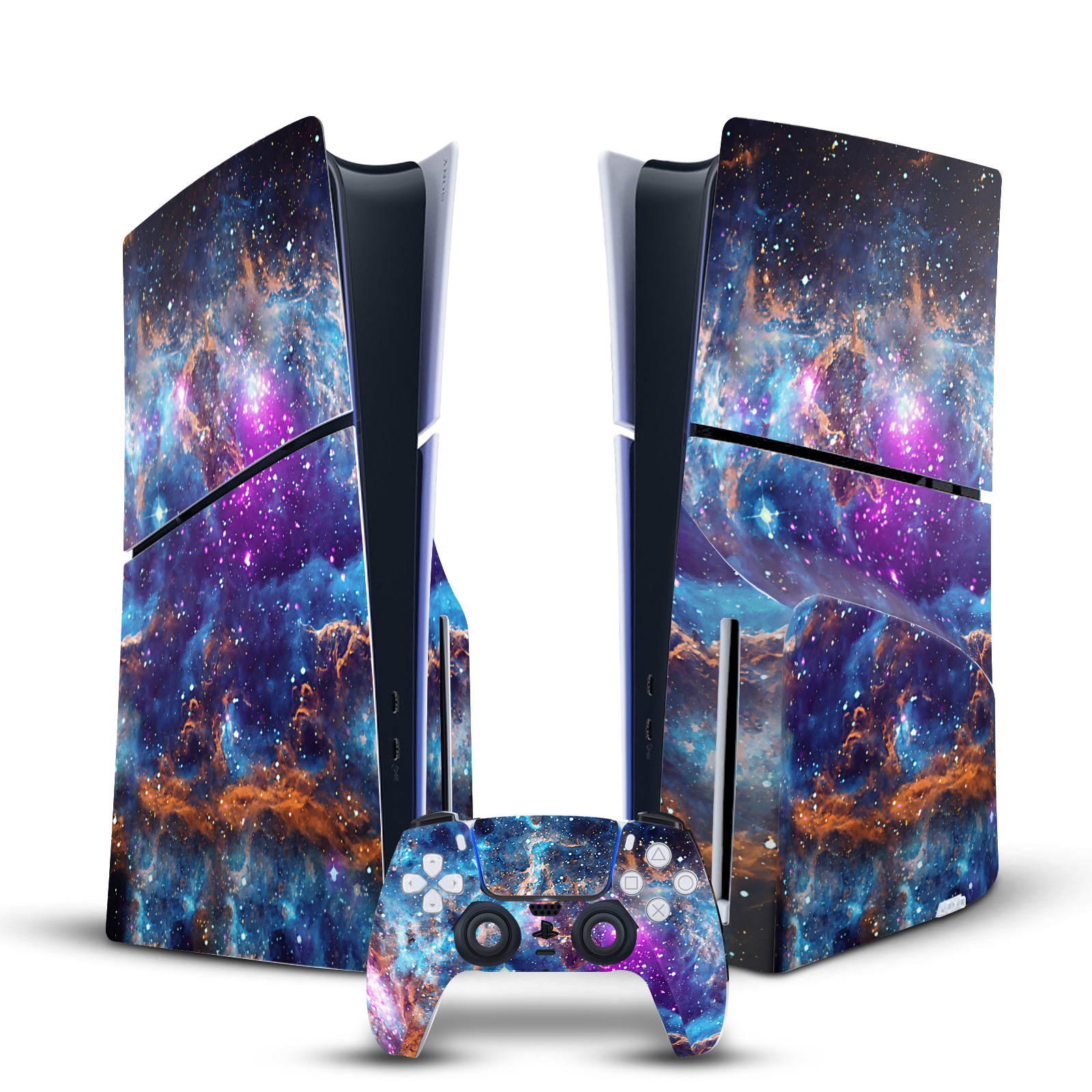 OFFICIAL COSMO18 ART MIX VINYL SKIN FOR SONY PS5 SLIM DISC CONSOLE & CONTROLLER